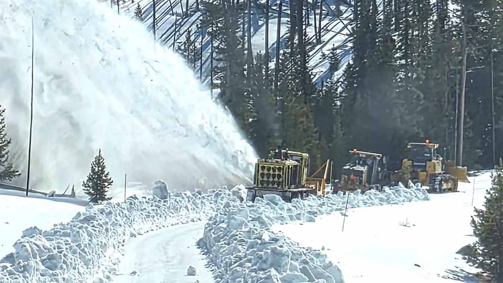 After weeks of intense work, Yellowstone National Park’s massive snow removal operation has reached Sylvan Lake high in the mountains of northwest Wyoming. That puts the crews less than 10 miles away from the park’s East Entrance.