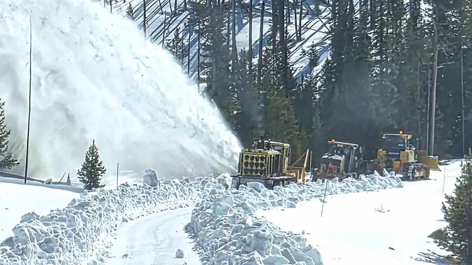 After weeks of intense work, Yellowstone National Park’s massive snow removal operation has reached Sylvan Lake high in the mountains of northwest Wyoming. That puts the crews less than 10 miles away from the park’s East Entrance.