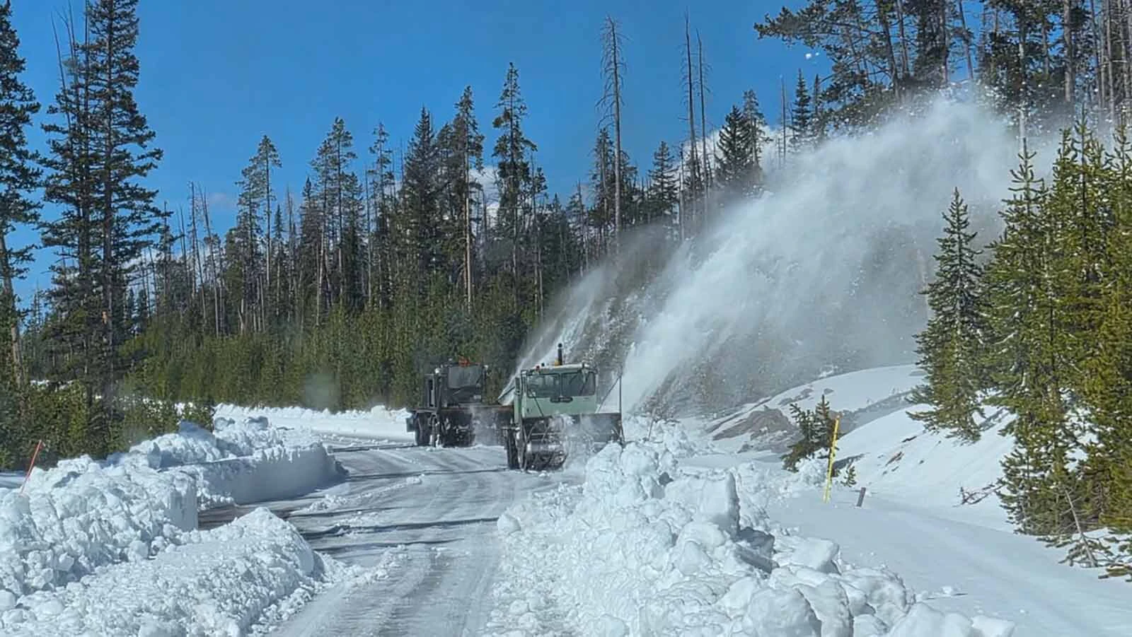 After weeks of intense work, Yellowstone National Park’s massive snow removal operation has reached Sylvan Lake high in the mountains of northwest Wyoming. That puts the crews less than 10 miles away from the park’s East Entrance.
