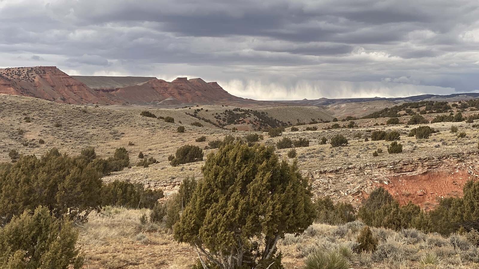 Twin songwriters and performers Layne and Liam Jordan are inspired in their art by the nature around them. This is the view looking west from just outside their home in the Medicine Lodge Archaeological Site.