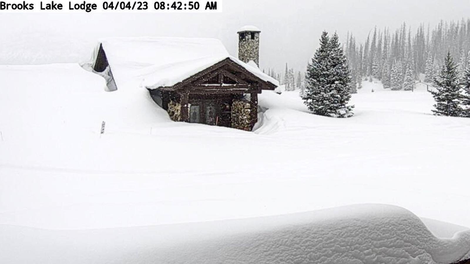 A 24/7 webcam at the Brooks Lake Lodge website gives anyone from anywhere a view the place and how little — or how much — snow it has.