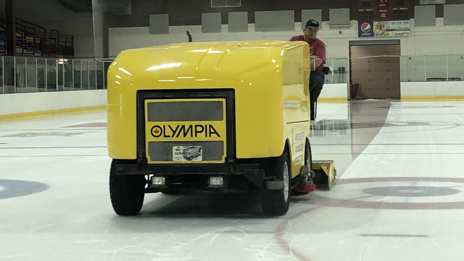 The Zamboni in action at the Cheyenne Ice and Events Center.