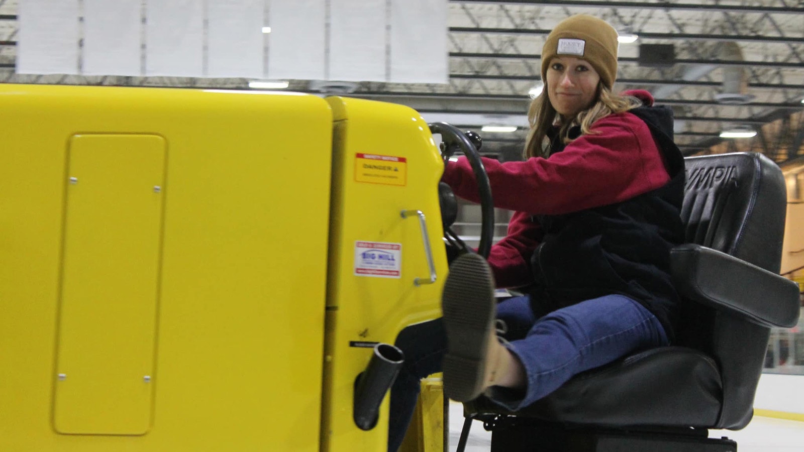 The Zamboni in action at the Cheyenne Ice and Events Center.