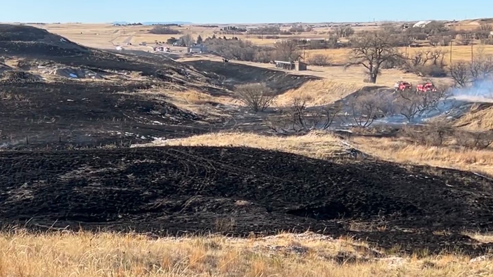 It didn't take local fire crews long to respond to a grass fire on Rep. Dan Zwonitzer's land near Casper last week.