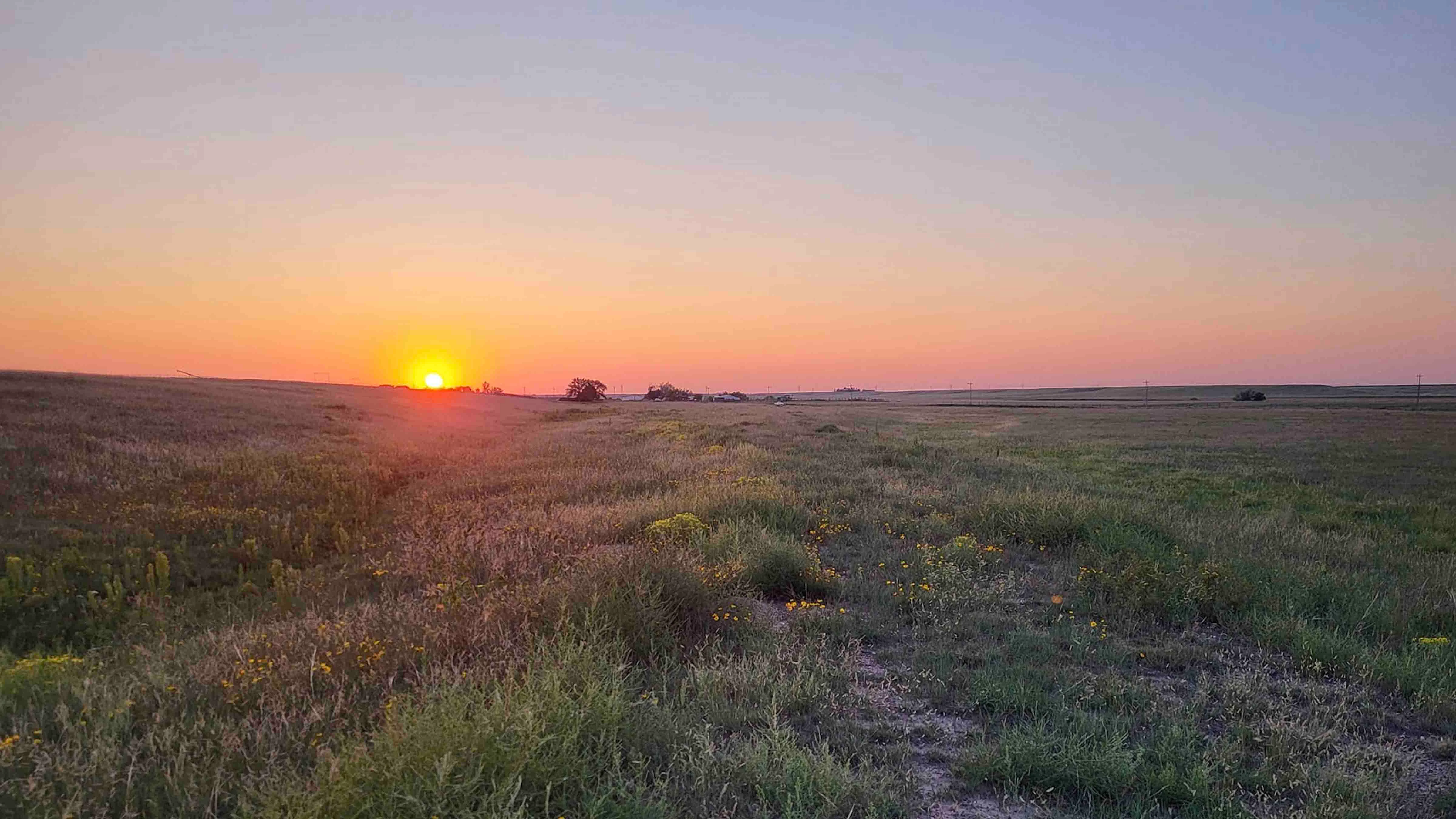 It's hard to see where the old, abandoned CBQ line is on the landscape now, unless one knows what to look for