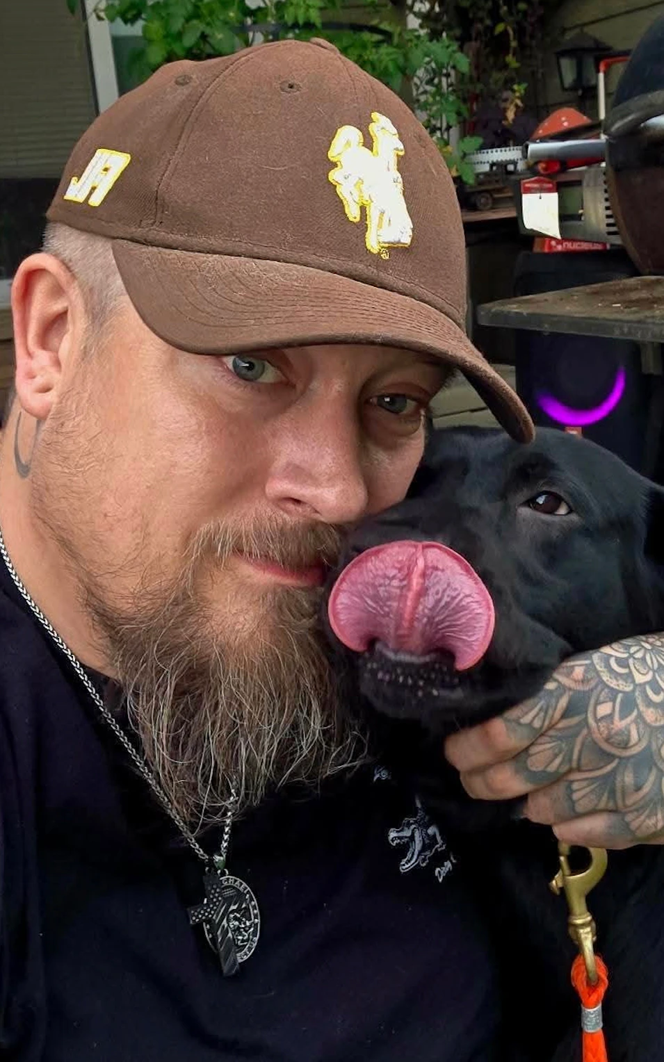 Adam Borkus and his dog Diesel are best friends. They tangled with a mountain lion Saturday near Cody.