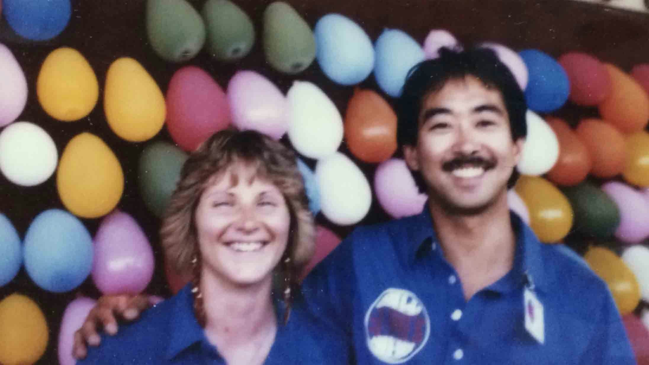 Alan O'Hashi and his carnival worker friend Anise at the Cheyenne Frontier Days carnival