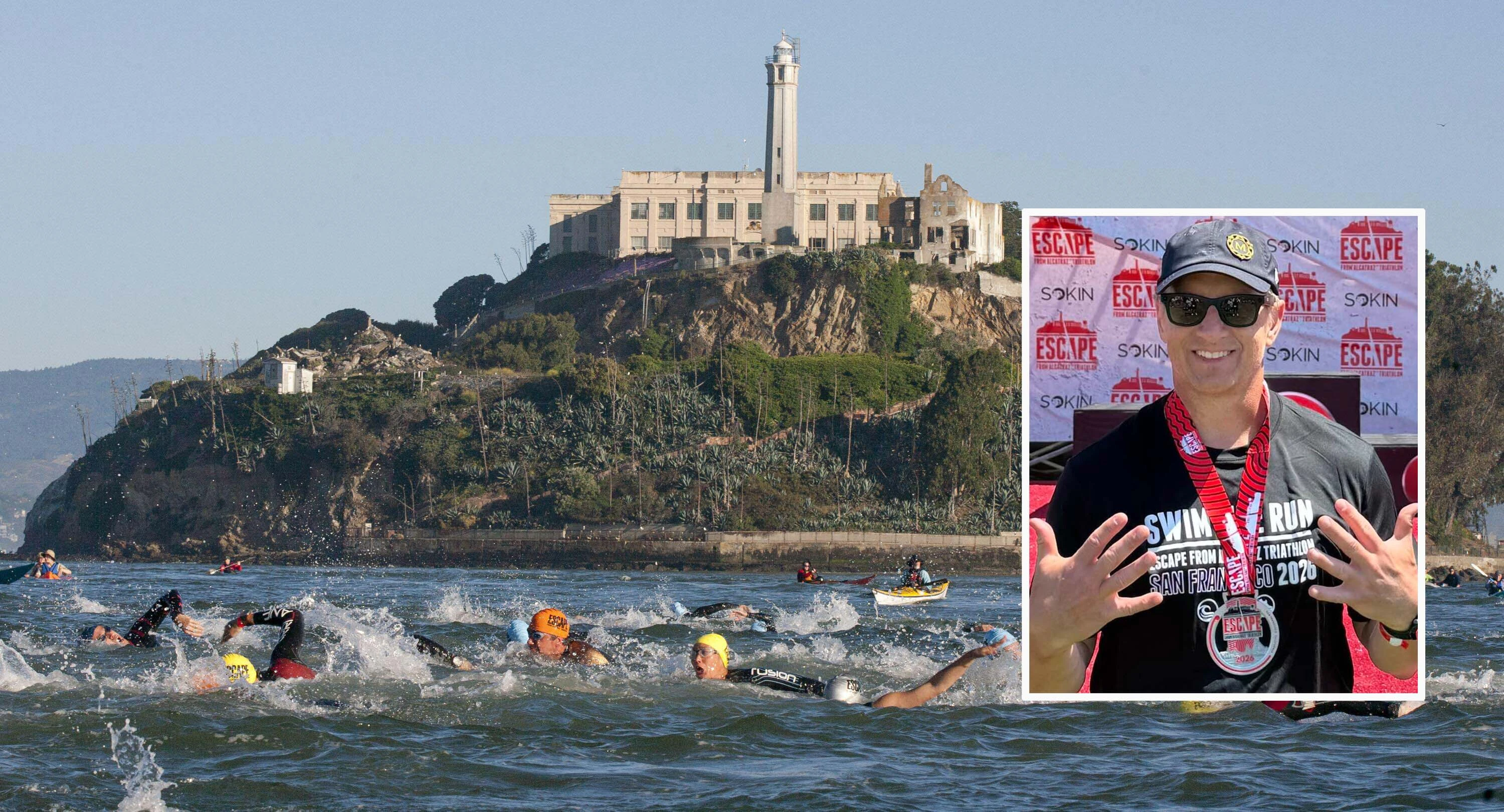 A Casper radiologist and adrenaline junkie who’s climbed the tallest peaks on six of the world’s seven continents took on the brutal Escape From Alcatraz Triathlon last week. It starts with a grueling swim from The Rock to San Francisco — twice.
