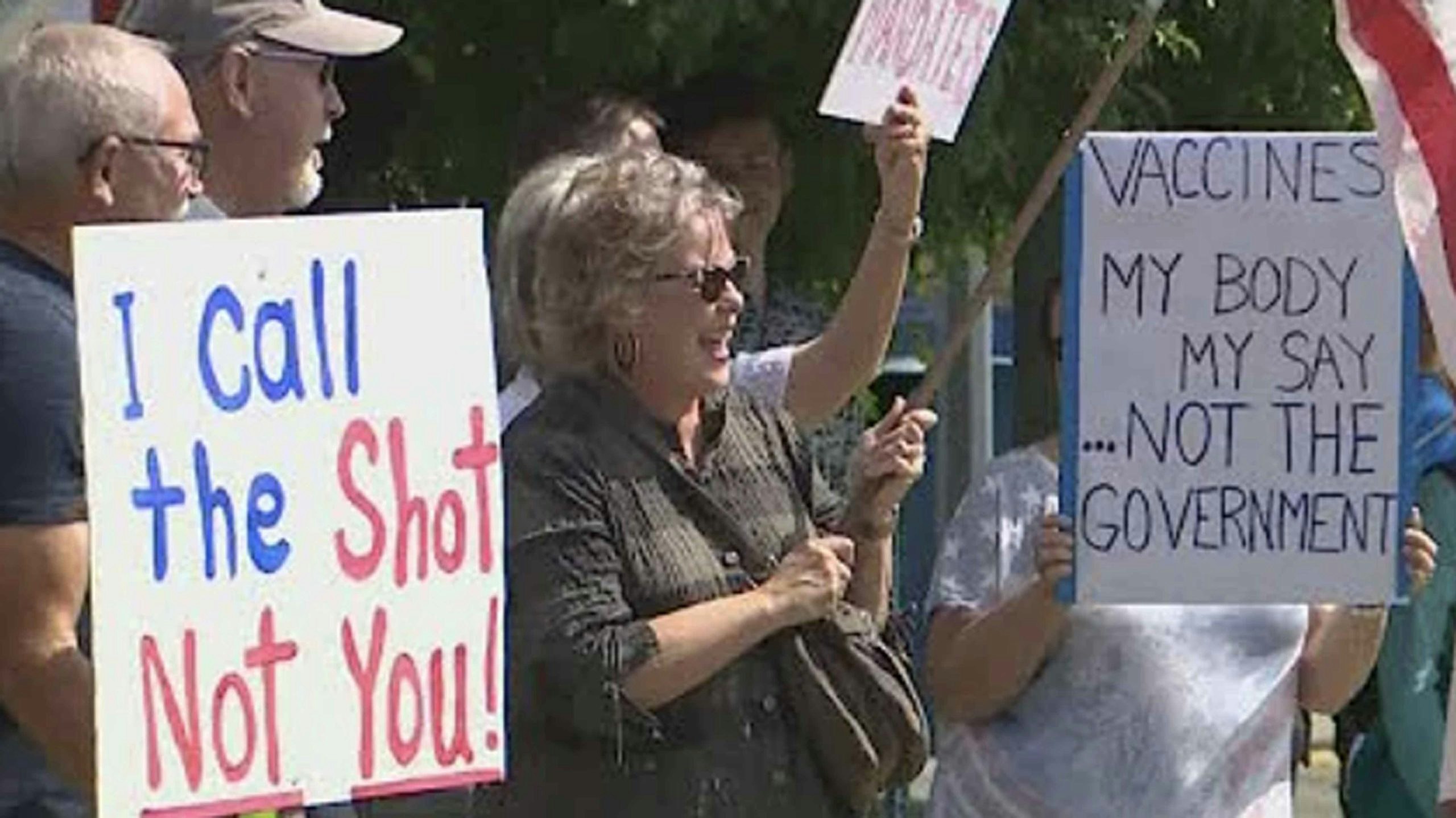 Anti vaccine signs scaled