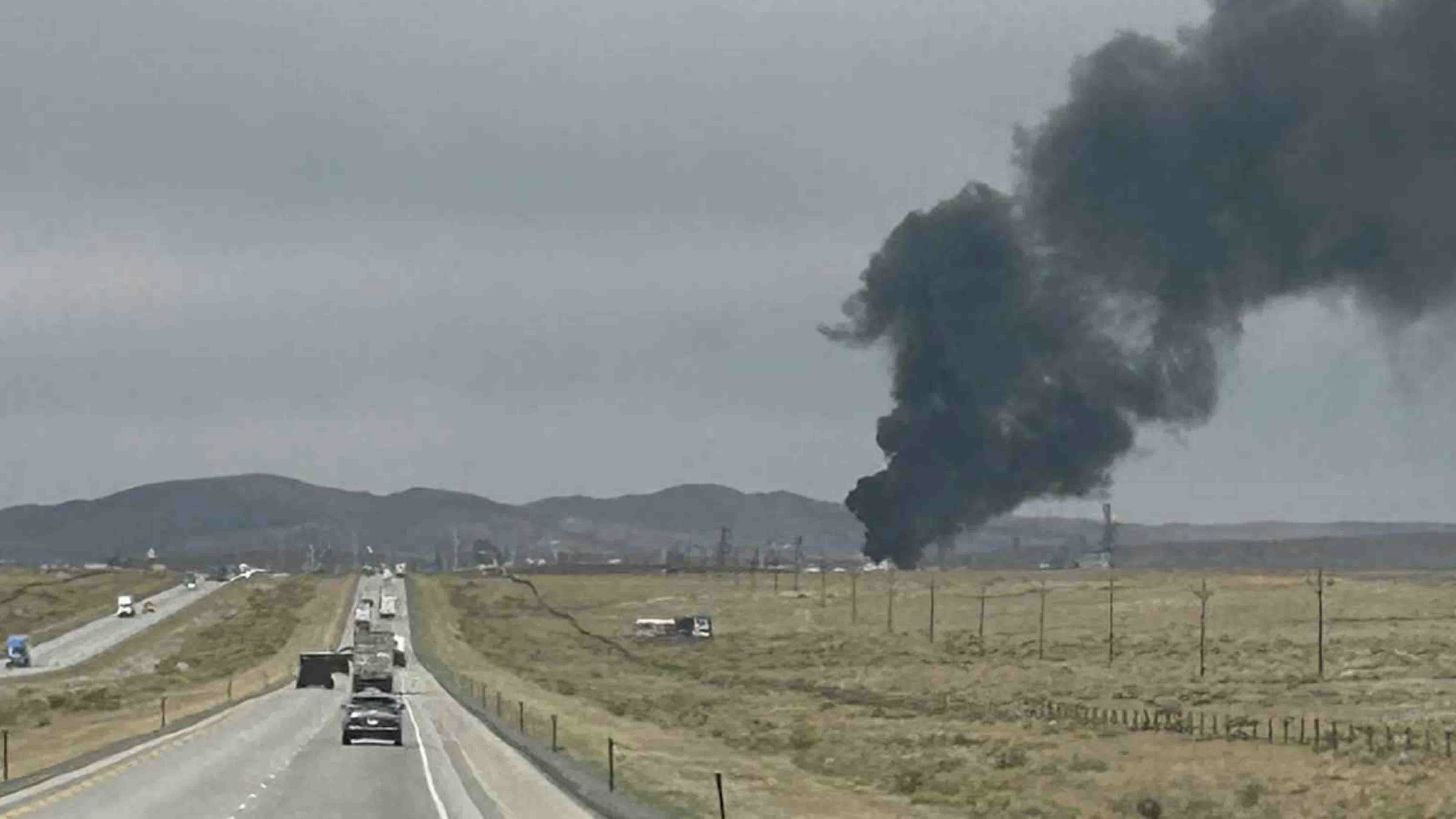 Asphalt tank fire at Sinclair refinery, Sept 20, 2025