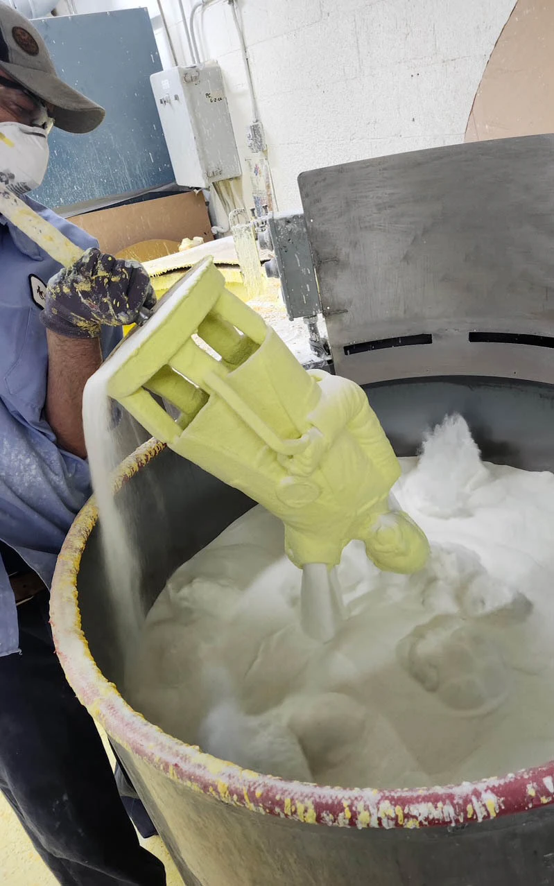 As part of the process of creating the bronze statue to honor former slave, Barney Ford,  the foundry used the ‘lost-wax casting method.’