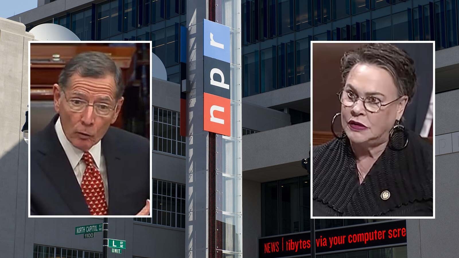 U.S. Sen. John Barrasso, left, and U.S. Rep. Harriet Hageman, both R-Wyoming.