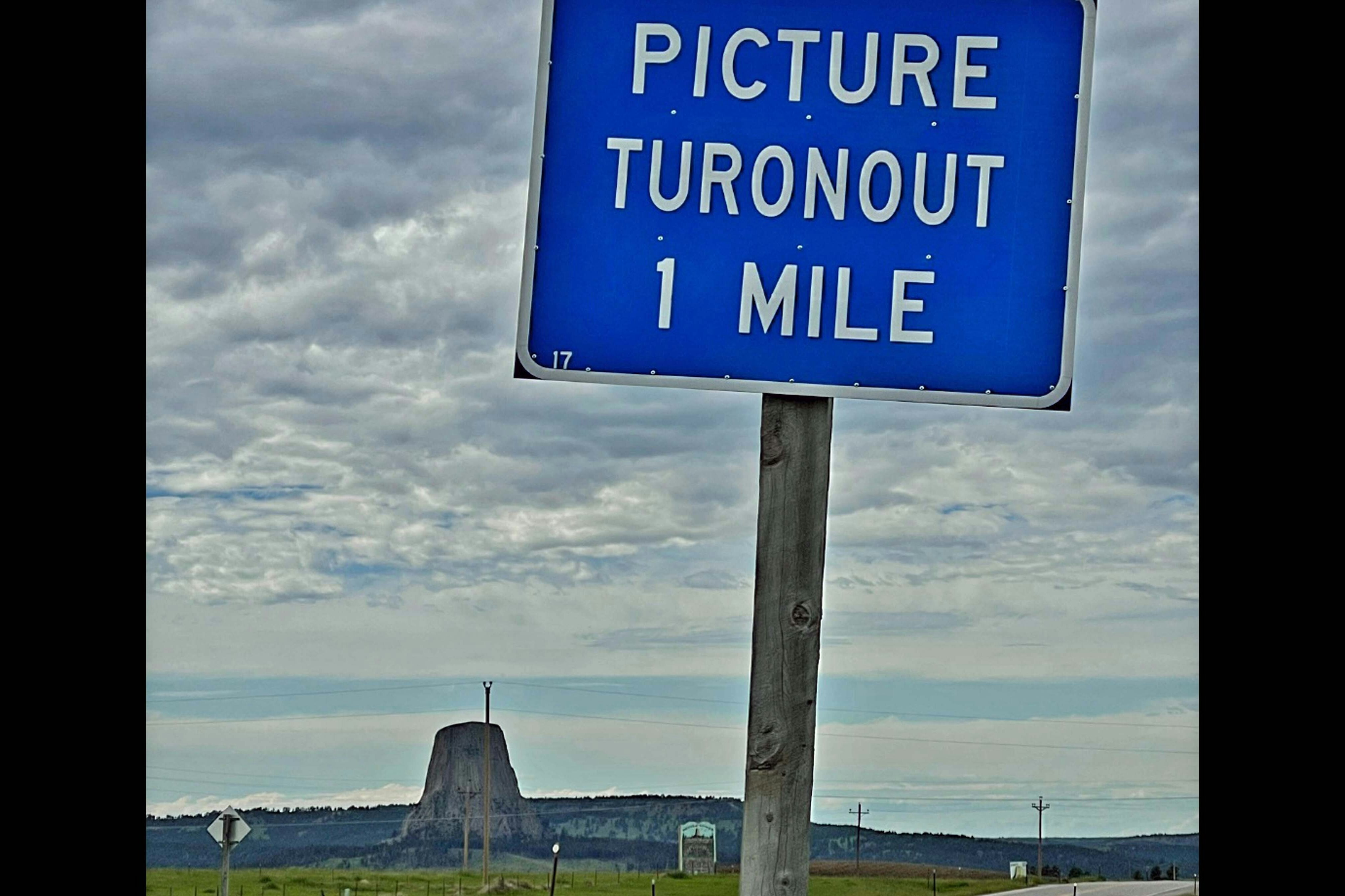 Road Sign on Highway 24 in Crook County