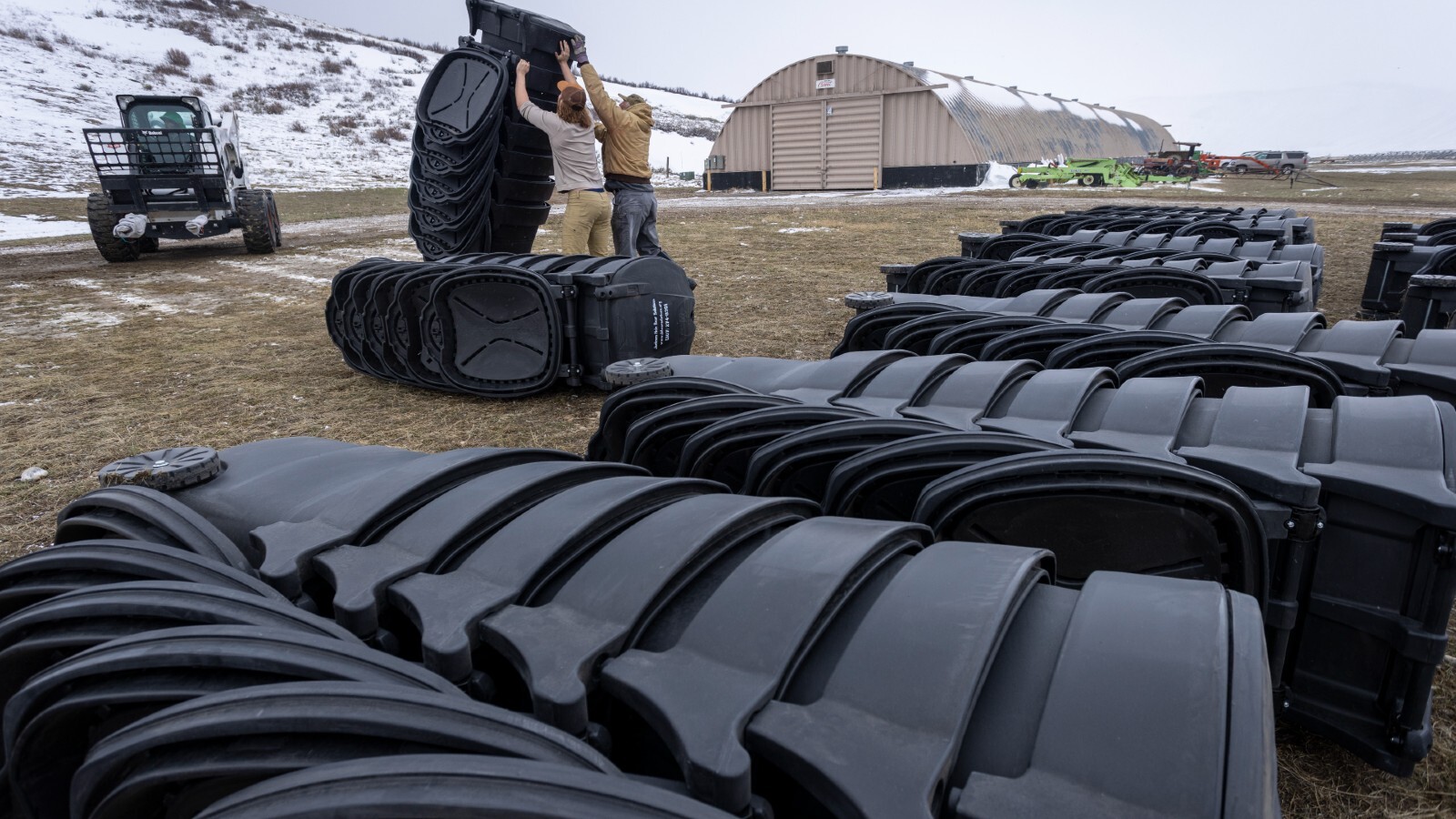 Bear proof trash cans
