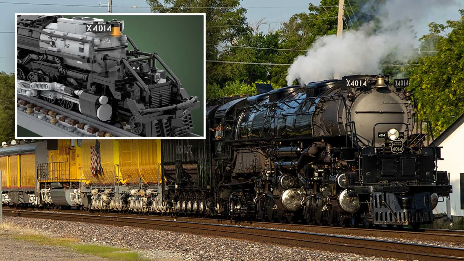 Canadian designer Olivier Dupon has submitted a motorized, 3,920-piece Big Boy 4014 LEGO kit to the company’s Ideas page. If the kit gets 10,000 votes, it will be among designs advanced to LEGO’s review pool for potential production.