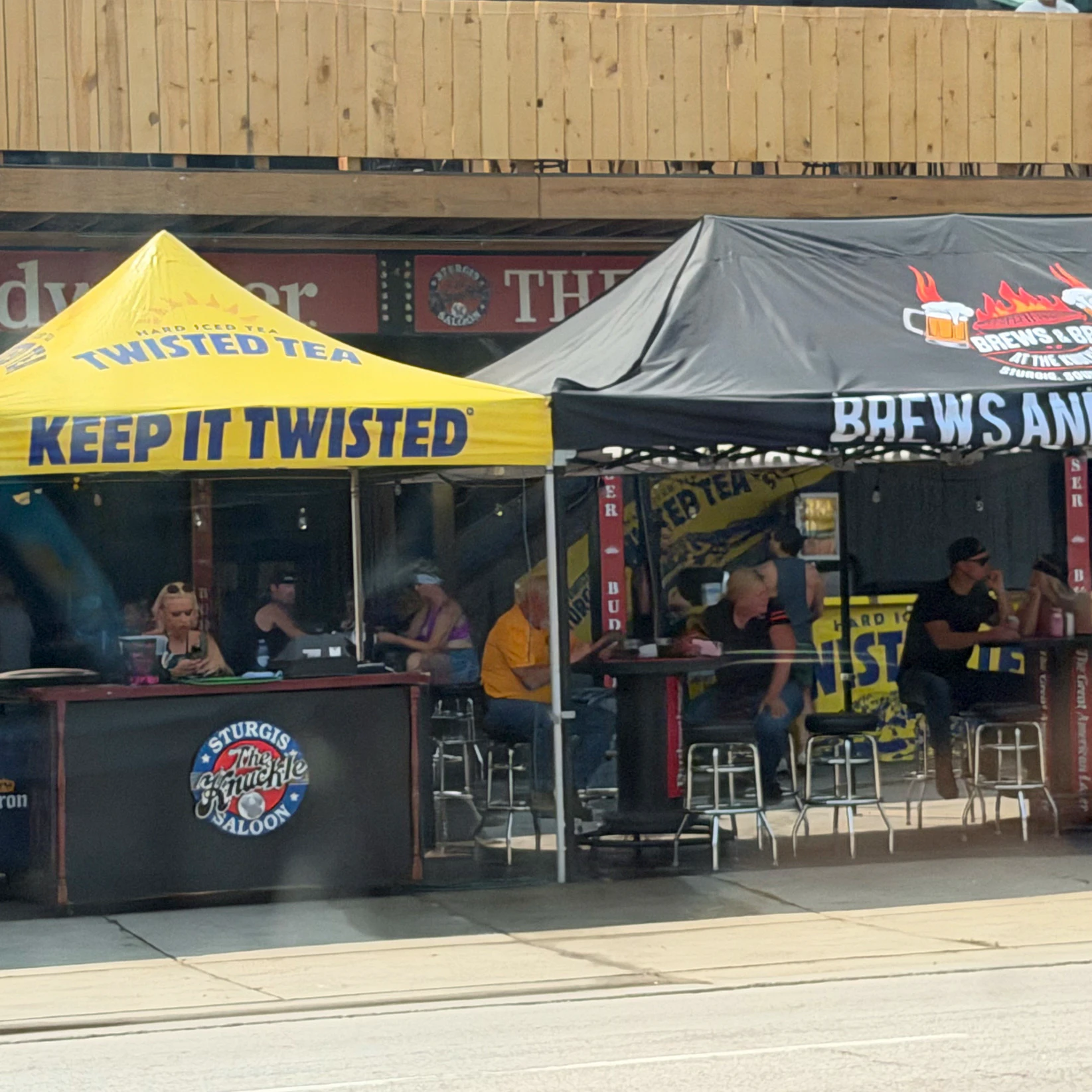 Motorcycles line the streets of Sturgis, where bars, vendors and businesses gear up to cash in on the hundreds of thousands of bikers who descend on the small South Dakota town each August.