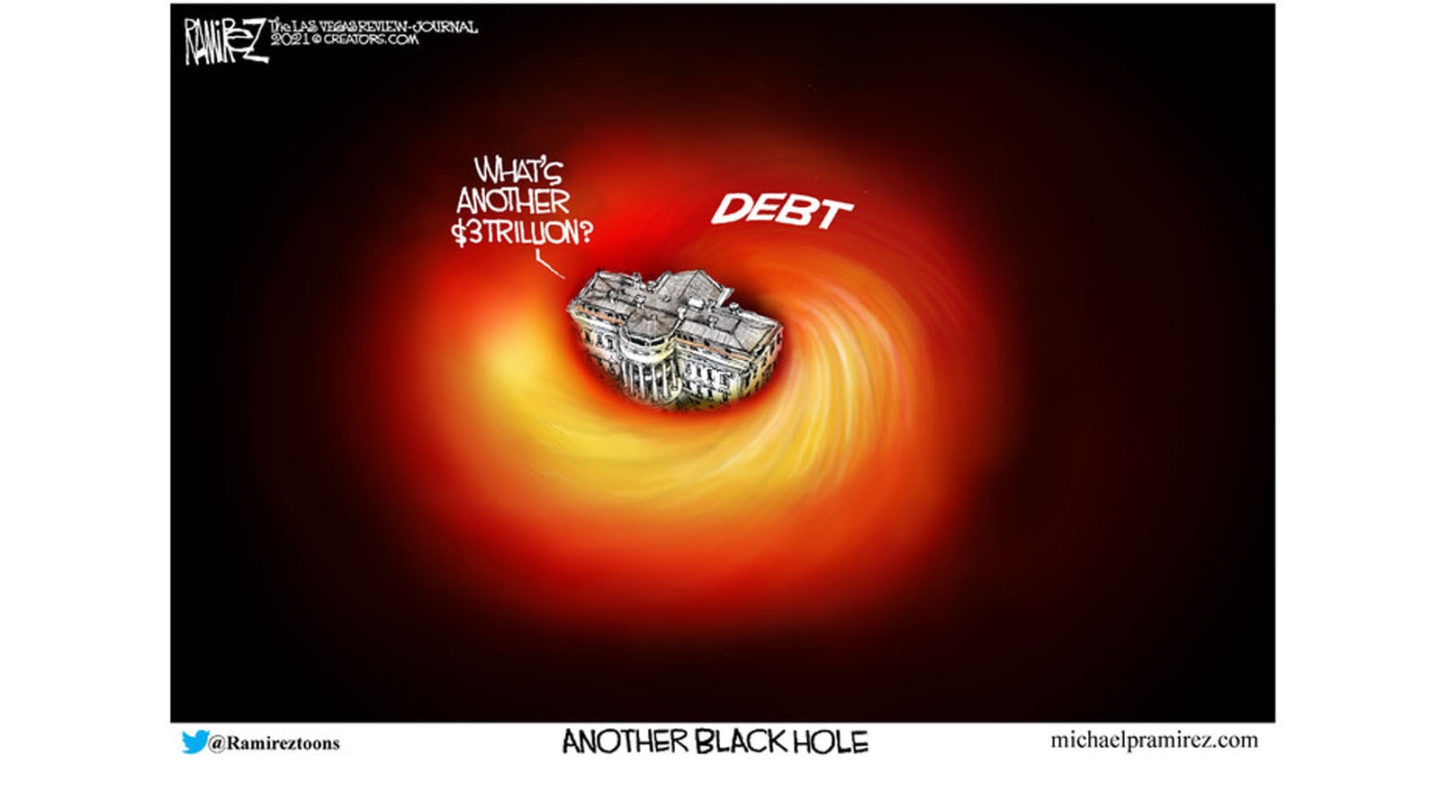 Black hole cartoon