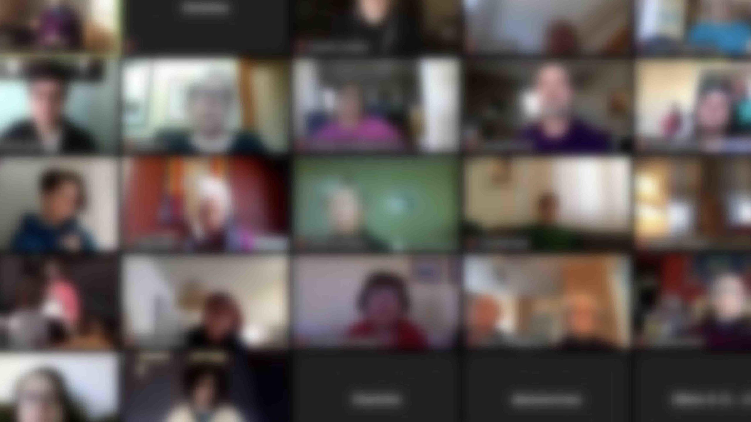 Blurred zoom call scaled