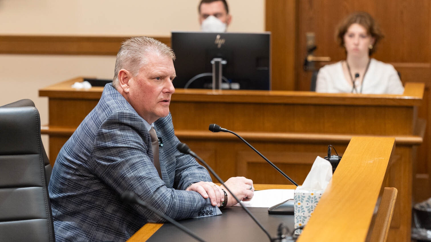 Eric Boley from the Wyoming Hospital Association testifies at the Senate Labor Committee meeting on Bill SF0057 - Transparency in hospital service pricing.