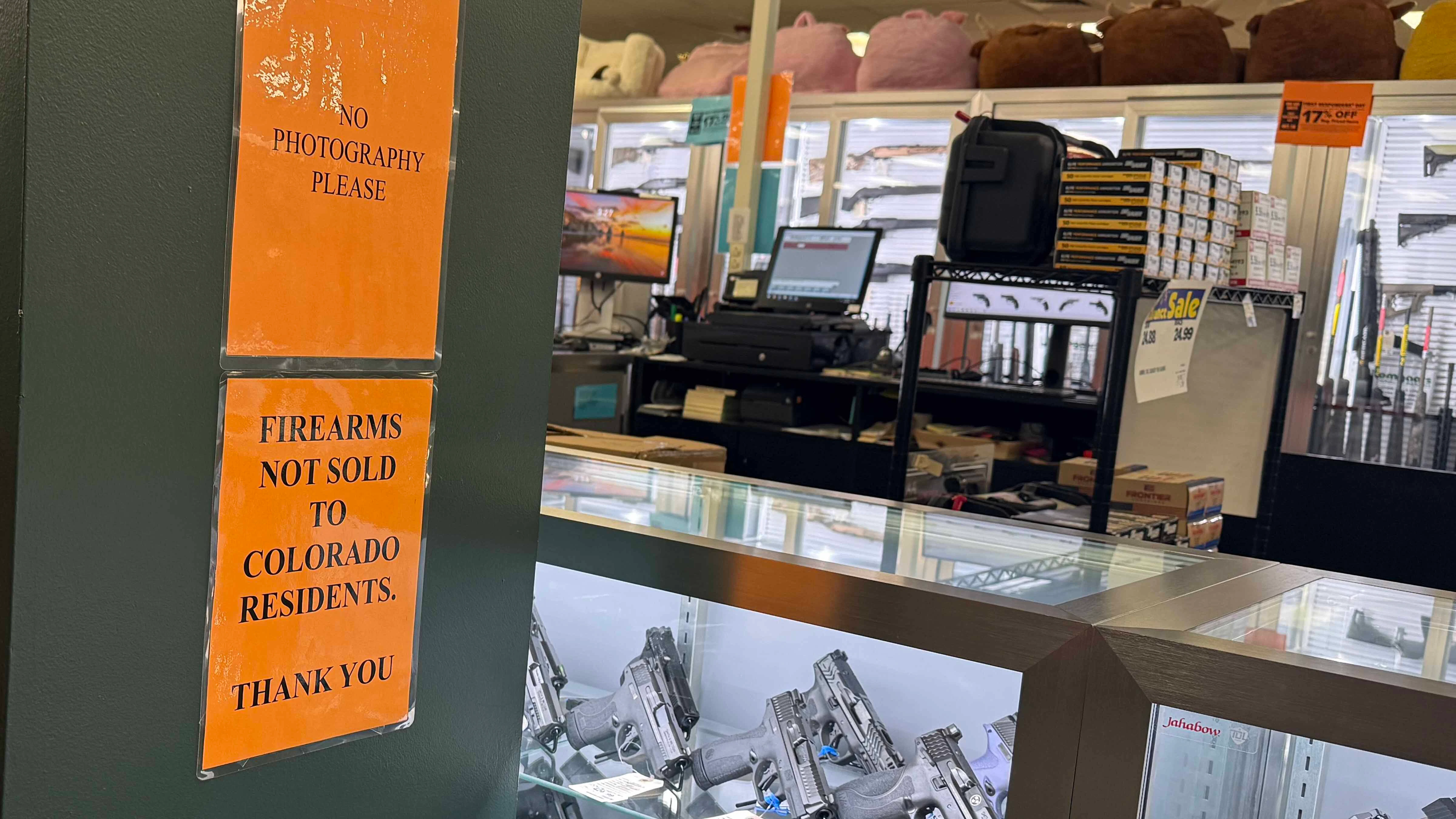 Bomgaars won’t sell firearms to Colorado residents at the national chain’s Wyoming stores because of the clash in state regulations. On the other hand, “Colorado is the gift that keeps on giving” to smaller businesses, said a Cheyenne gun shop owner.