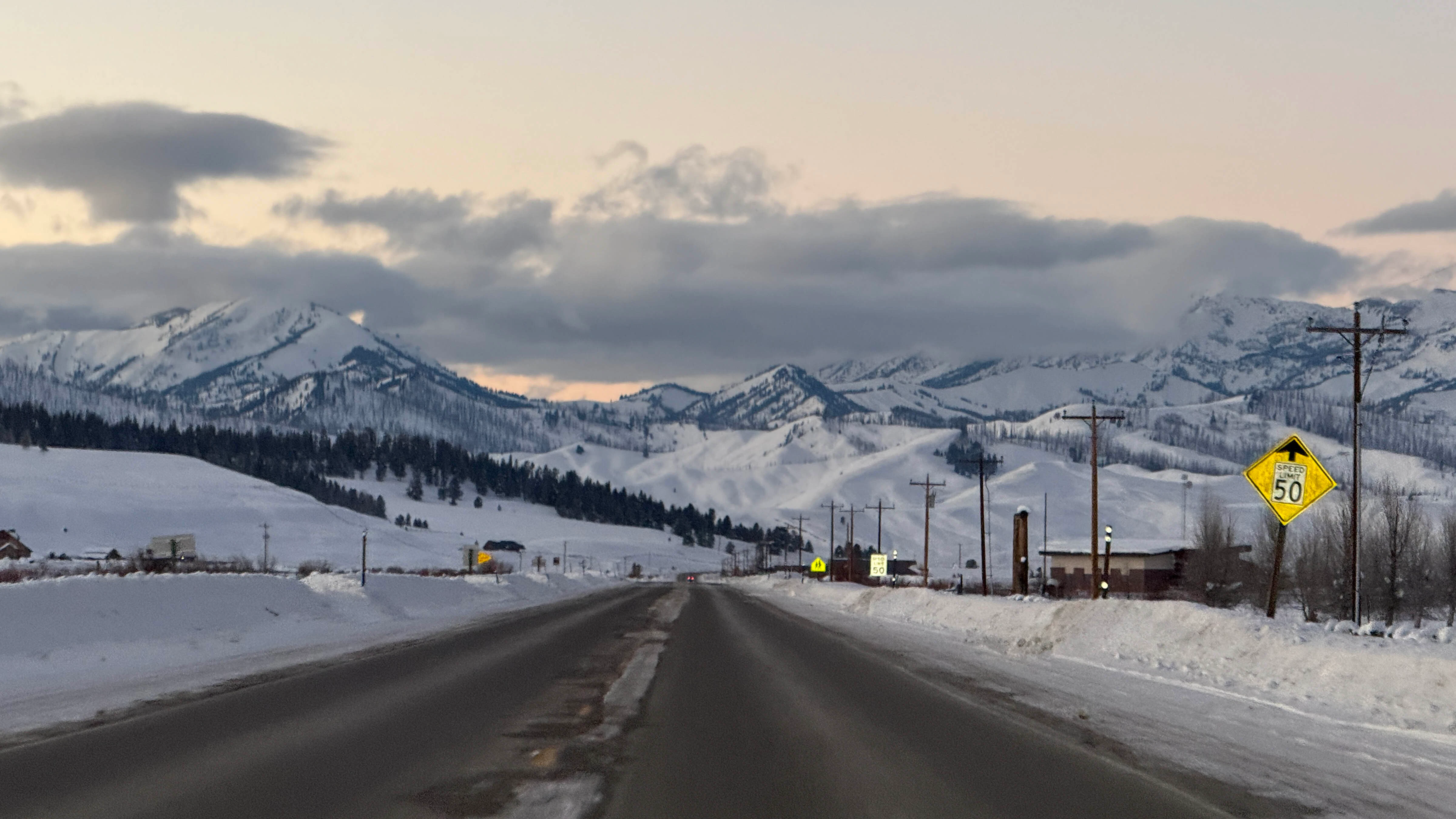 Sublette County doesn't have a stoplight and people like it that way. This is a very chilly day in Bondurant, Wyoming.