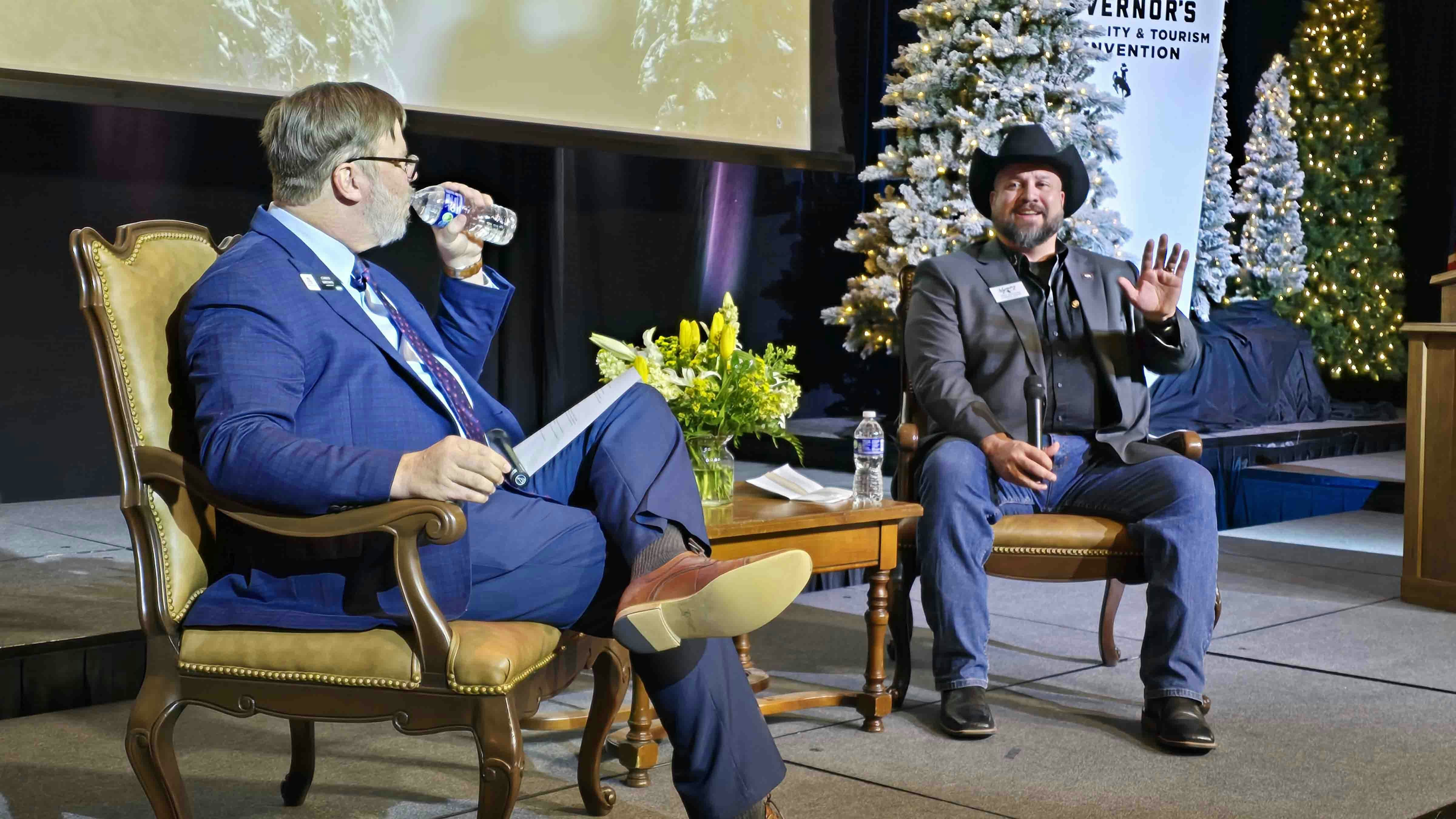 Wyoming's new tourism chief Dominic Bravo lays out his vision for the Cowboy State's No. 2 industry during his first major public address in a forum moderated by Wyoming Hospitality and Travel Coalition Executive Director Chris Brown.