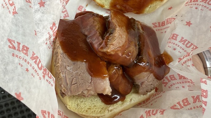 Fun Biz owner Nate Janousek says his favorite food item is the sliced brisket, which he smokes on low heat for 15 hours.