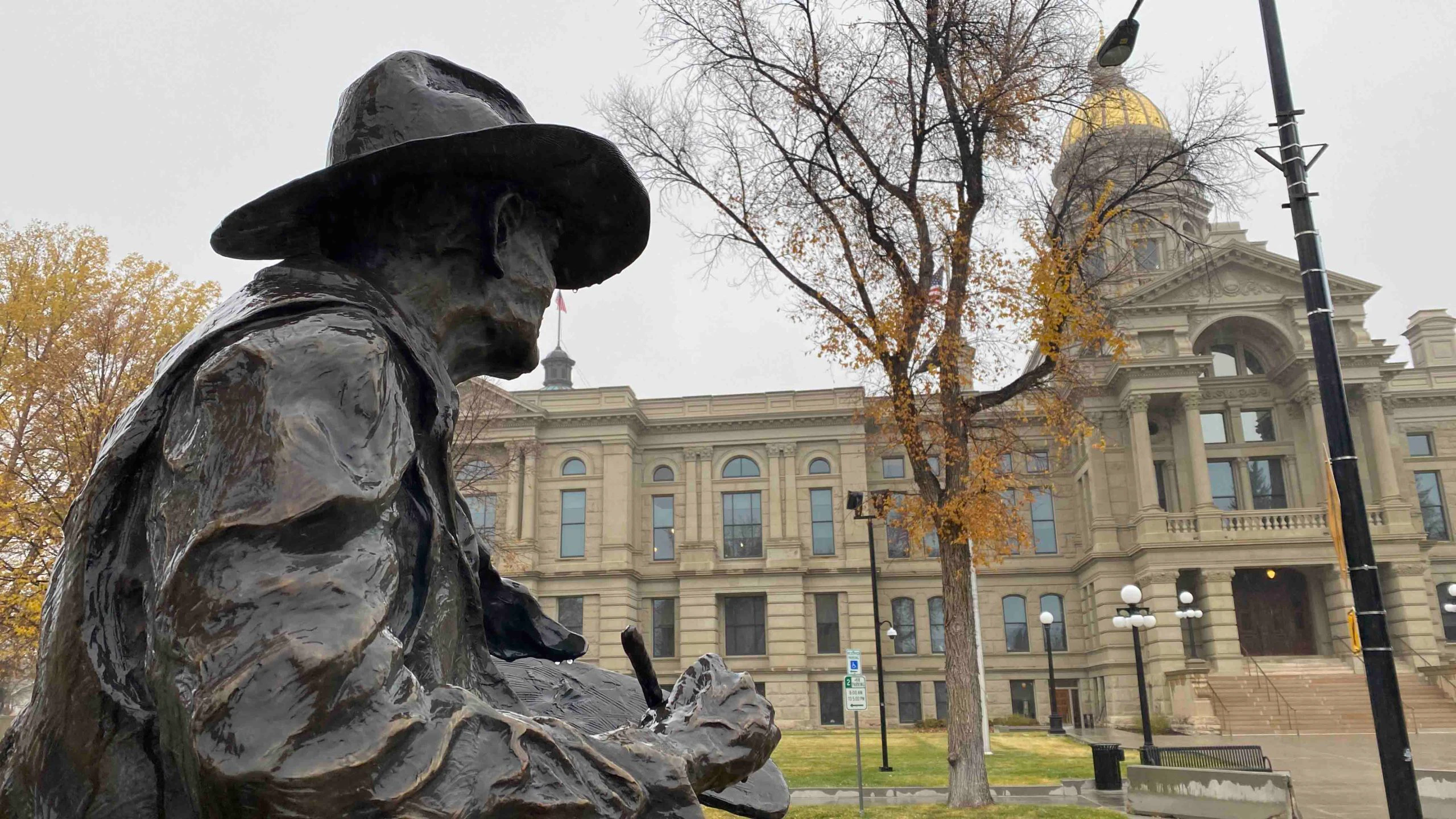 One of the bronze sculptures for the Capital Avenue Bronze Project with an eye toward the Wyoming State Capitol.