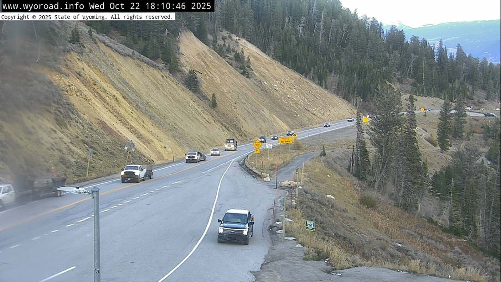 This view from a Teton Pass webcam is popular with people who commute between Jackson and Idaho, especially in winter.