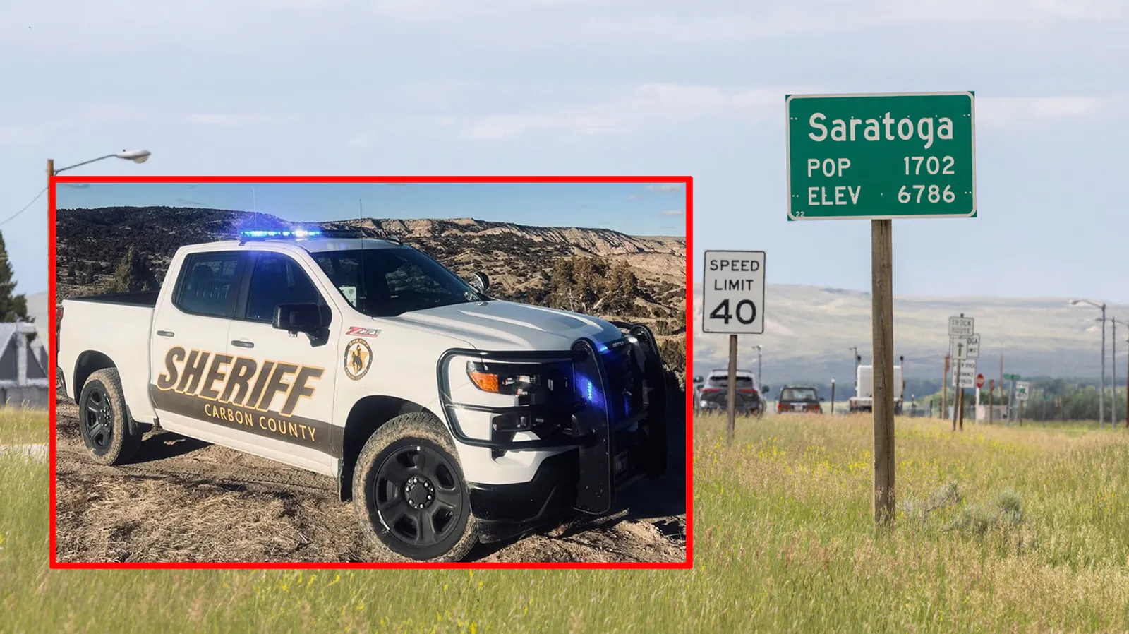 A Colorado man whose phone contained searches for “cliffs near me” before his pickup plunged off a Wyoming mountain road with his wife inside is now wanted in Wyoming for first-degree murder.