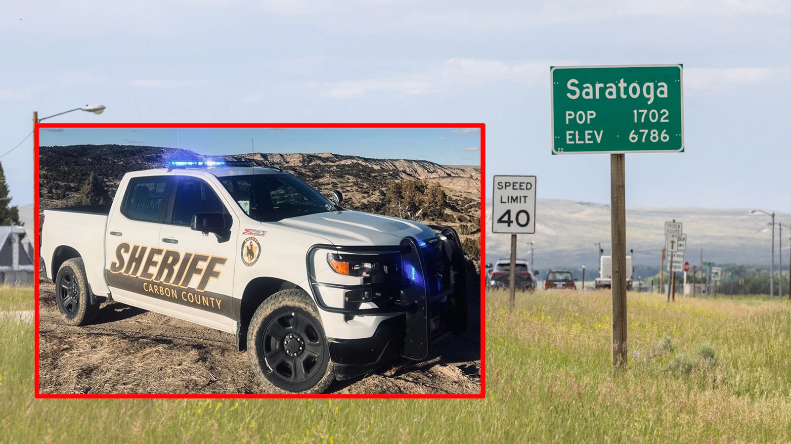 A Colorado man whose phone contained searches for “cliffs near me” before his pickup plunged off a Wyoming mountain road with his wife inside is now wanted in Wyoming for first-degree murder.