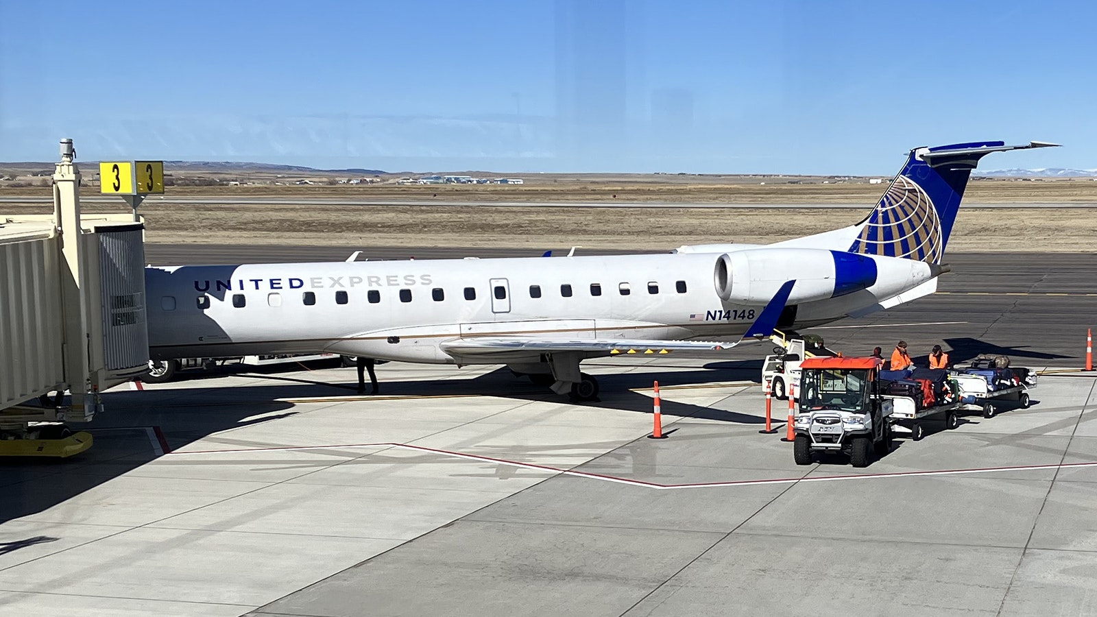 Normal operations at Casper/Natrona County International Airport were halted for part of Monday morning after an employee became cleaning up a substance from a restroom floor.