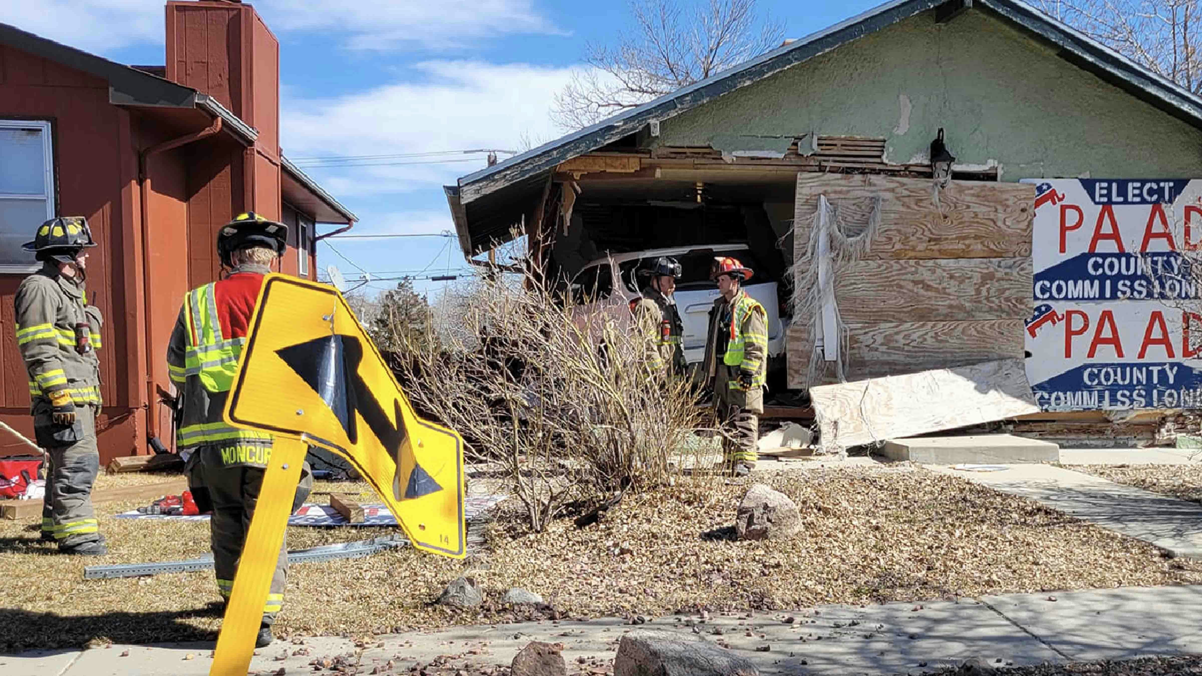 Casper fire and police personnel were called to the intersection of 13th and McKinley streets on March 10, 2024, to find a driver suffering a medical emergency who had plowed into a house.