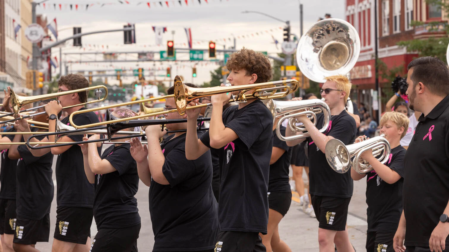 The Cheyenne South Band at the third Grand Parade at Cheyenne Frontier Days in downtown Cheyenne on Thursday, July 23.