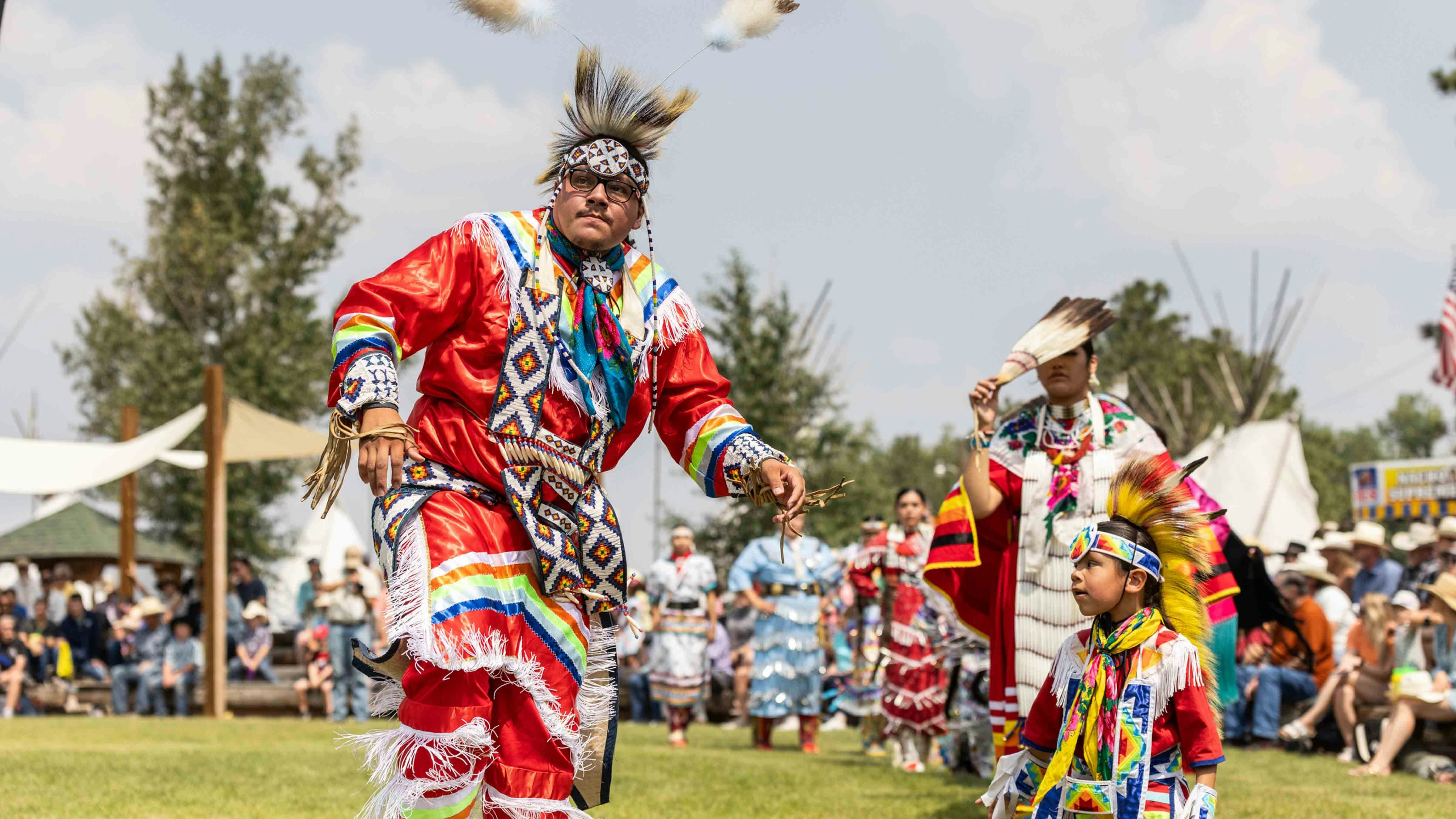 The Native American Indian Village at Cheyenne Frontier Days on July 22, 2024.