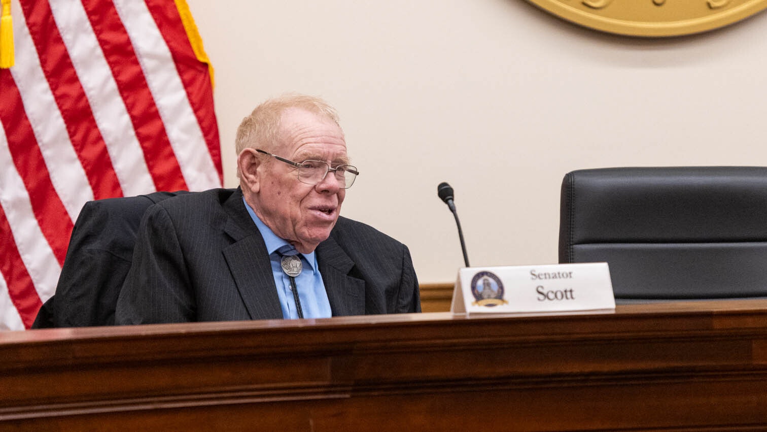 Senator Charles Scott at the Senate Education Committee Meeting discussing Tim Tebow rule