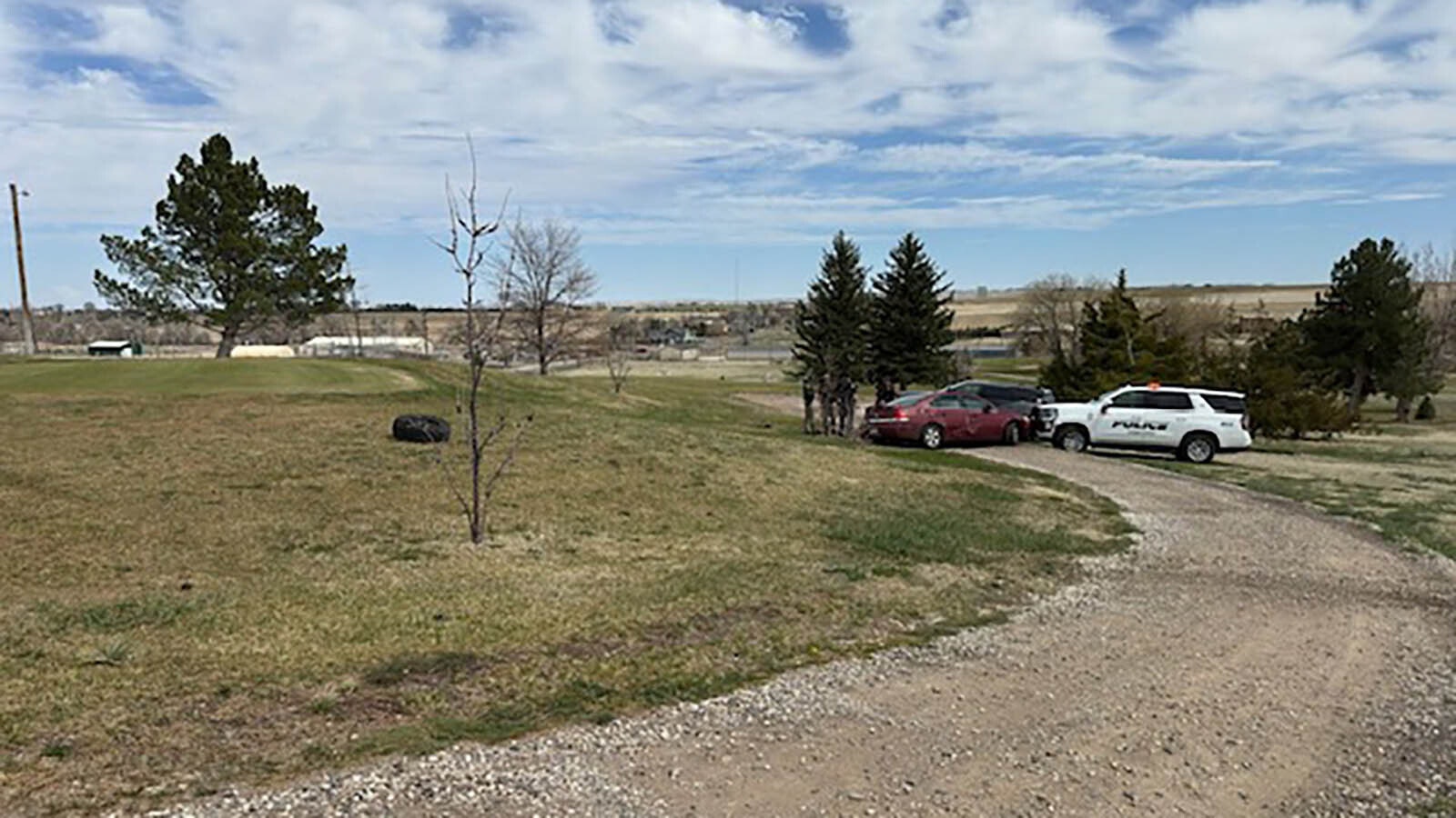 A high-speed chase through Wheatland, Wyoming, on Monday ended on the course the Wheatland Golf Club.