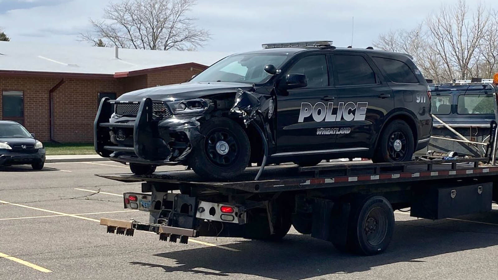 A high-speed chase through Wheatland, Wyoming, on Monday ended on the course the Wheatland Golf Club.
