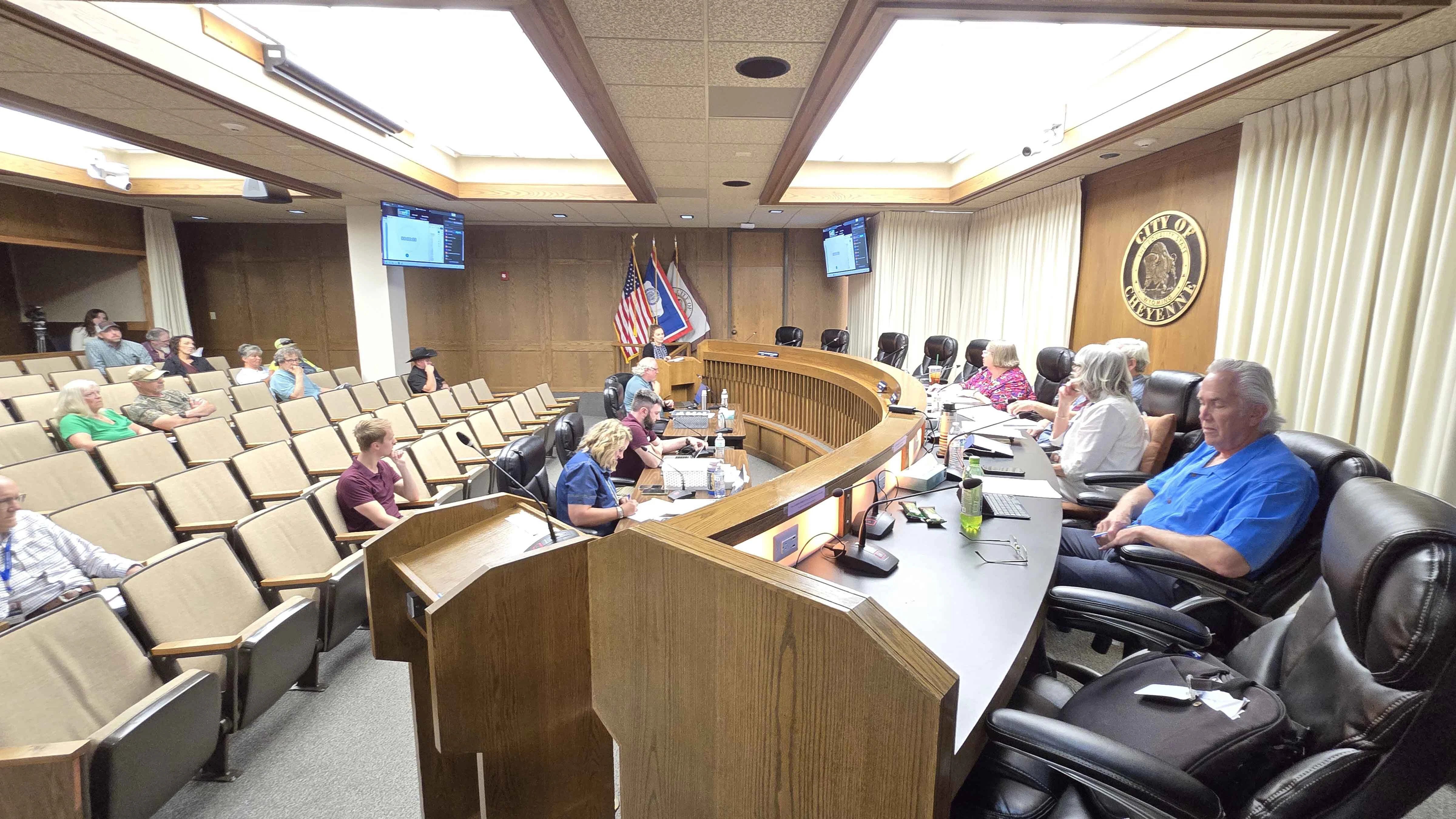 Despite calls to delay or deny a 3,500-acre annexation for future Microsoft data centers, Cheyenne’s Public Services Committee narrowly recommended approval. Councilman Larry Wolfe urged them to postpone to give the city time to negotiate a $50M community benefits agreement.