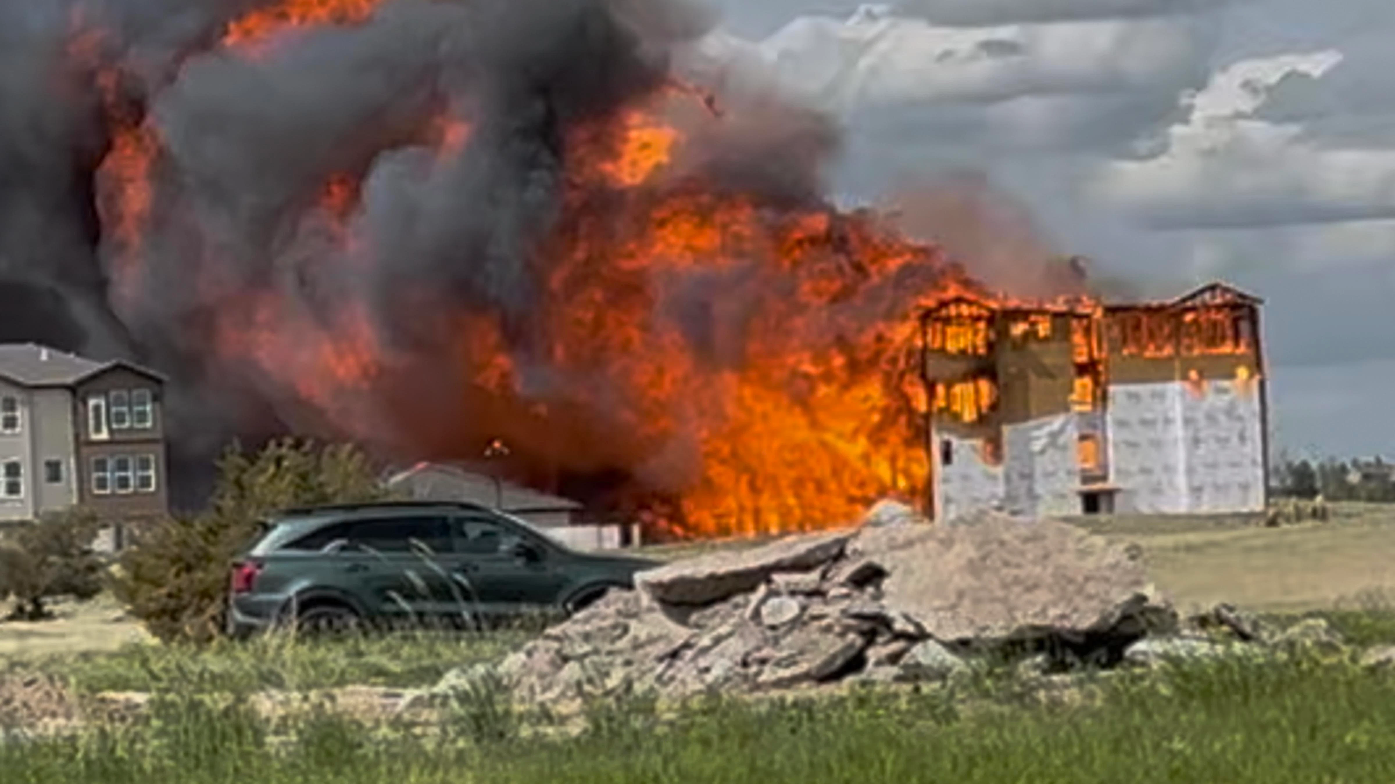 A fire tore through an under-construction apartment in north Cheyenne on Tuesday, burning so hot and intense it was “a total loss” in minutes, a witness said. “You could feel the heat like you were standing in front of a campfire,” he said.