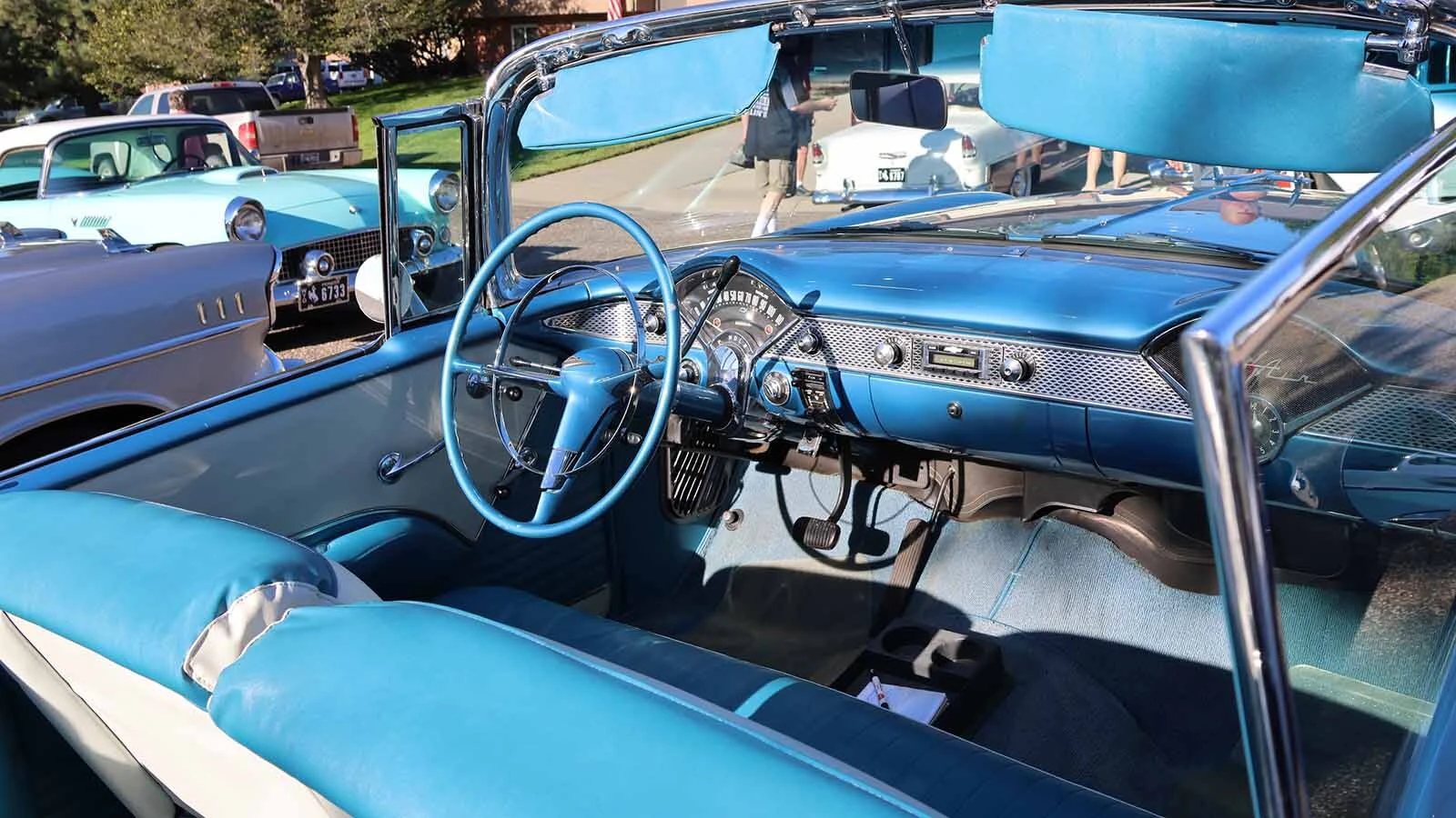 One of Frank Jones’ convertibles. Jones said blue is his favorite color.