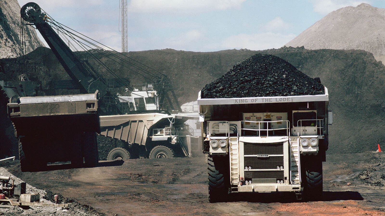 Trump took Wyoming’s coal industry out from under an economic guillotine Thursday when he scrapped plans that would have ended coal after 2041. Wyoming’s delegation called the Biden-era plan “asinine” and said lifting the rule is huge for the state. This file photo shows a full haul truck at the Black Thunder Mine.