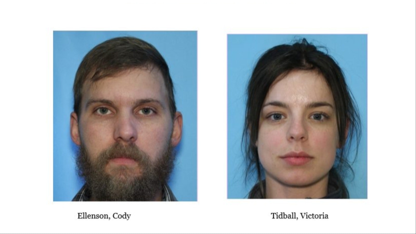 Cody Ellenson was still at large Thursday, though Nebraska police apprehended Victoria Tidball last week.