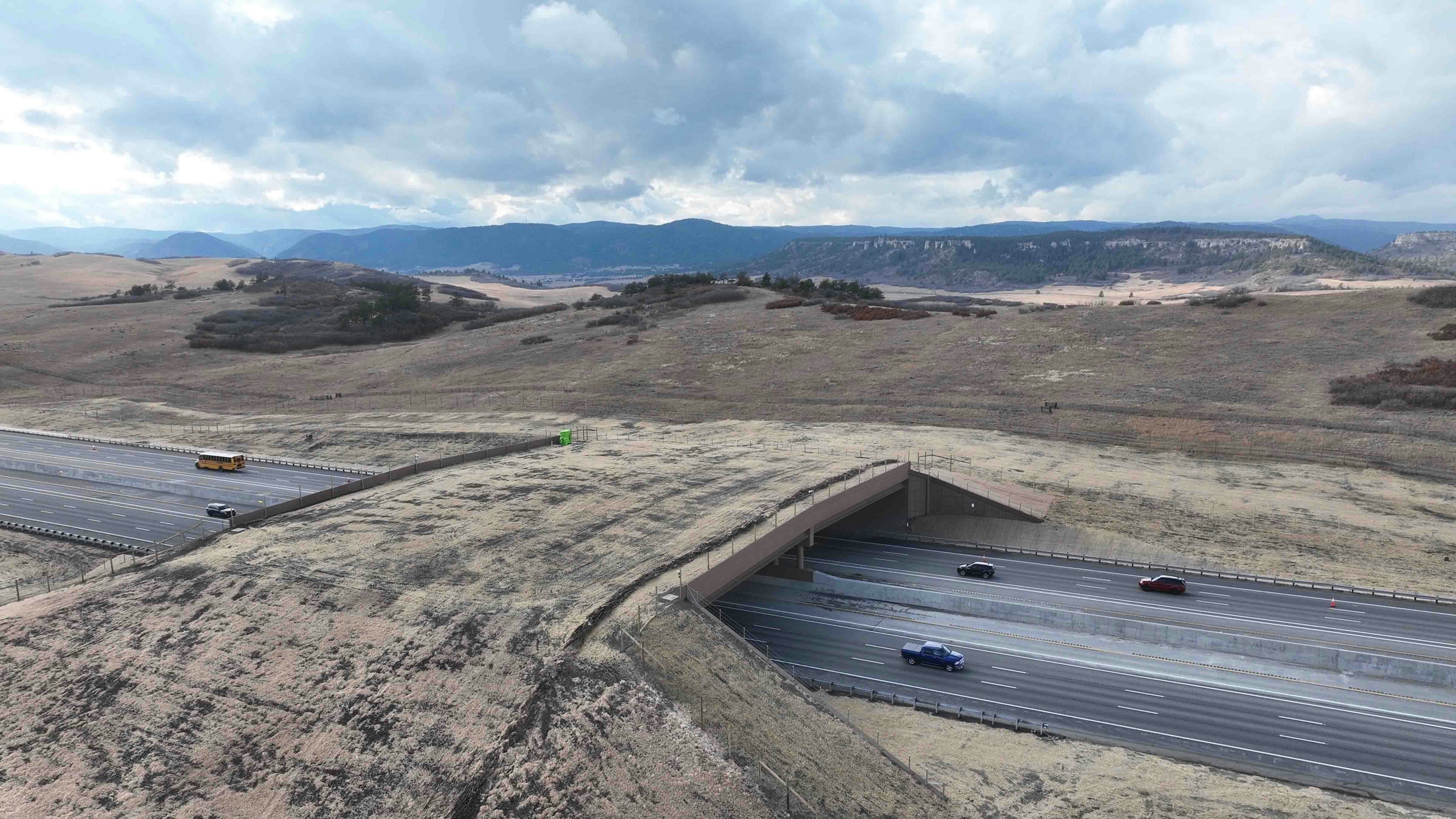 Colorado is touting the Greenland overpass along Interstate 25 south of Denver as one of the largest wildlife crossings in the world.