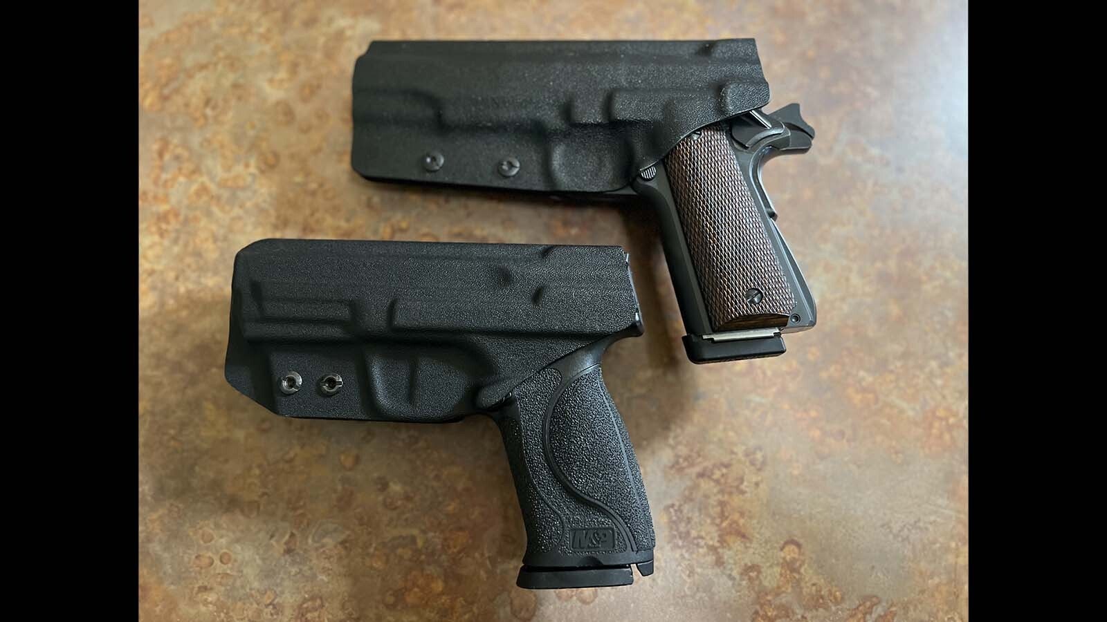While concealed carry clothing with built-in holsters is increasingly available, some tactical experts still favor separate holsters. They recommend hard-sided material that covers the trigger and is designed specifically to fit the owner’s make and model of handgun.