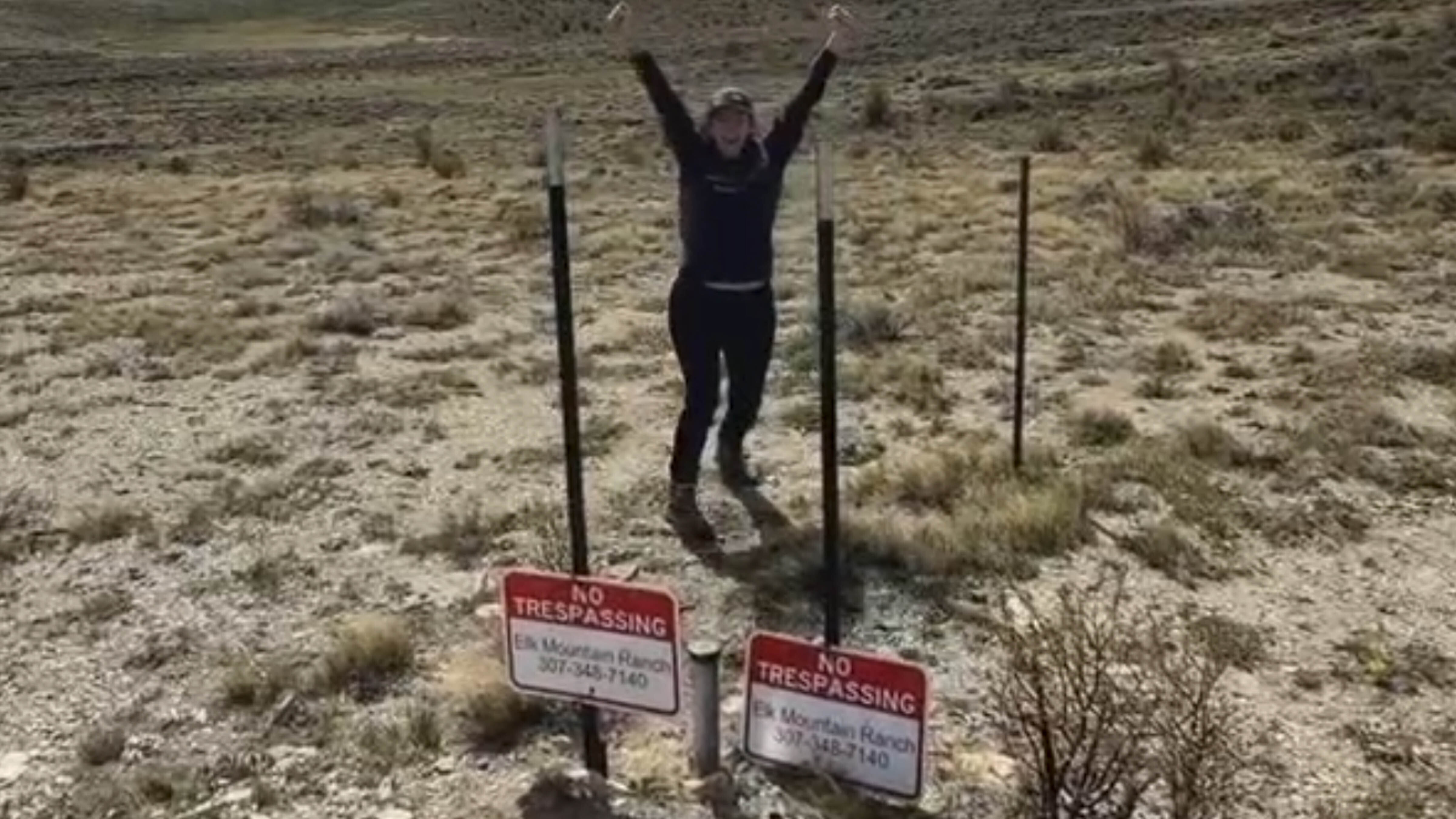 Wyoming state Rep. Karlee Provenza and a Montana legislator posted video corner-crossing at the Carbon County spot that started a yearslong legal war. Corner-crossing was affirmed legal in Wyoming last year, but it’s illegal in Montana.