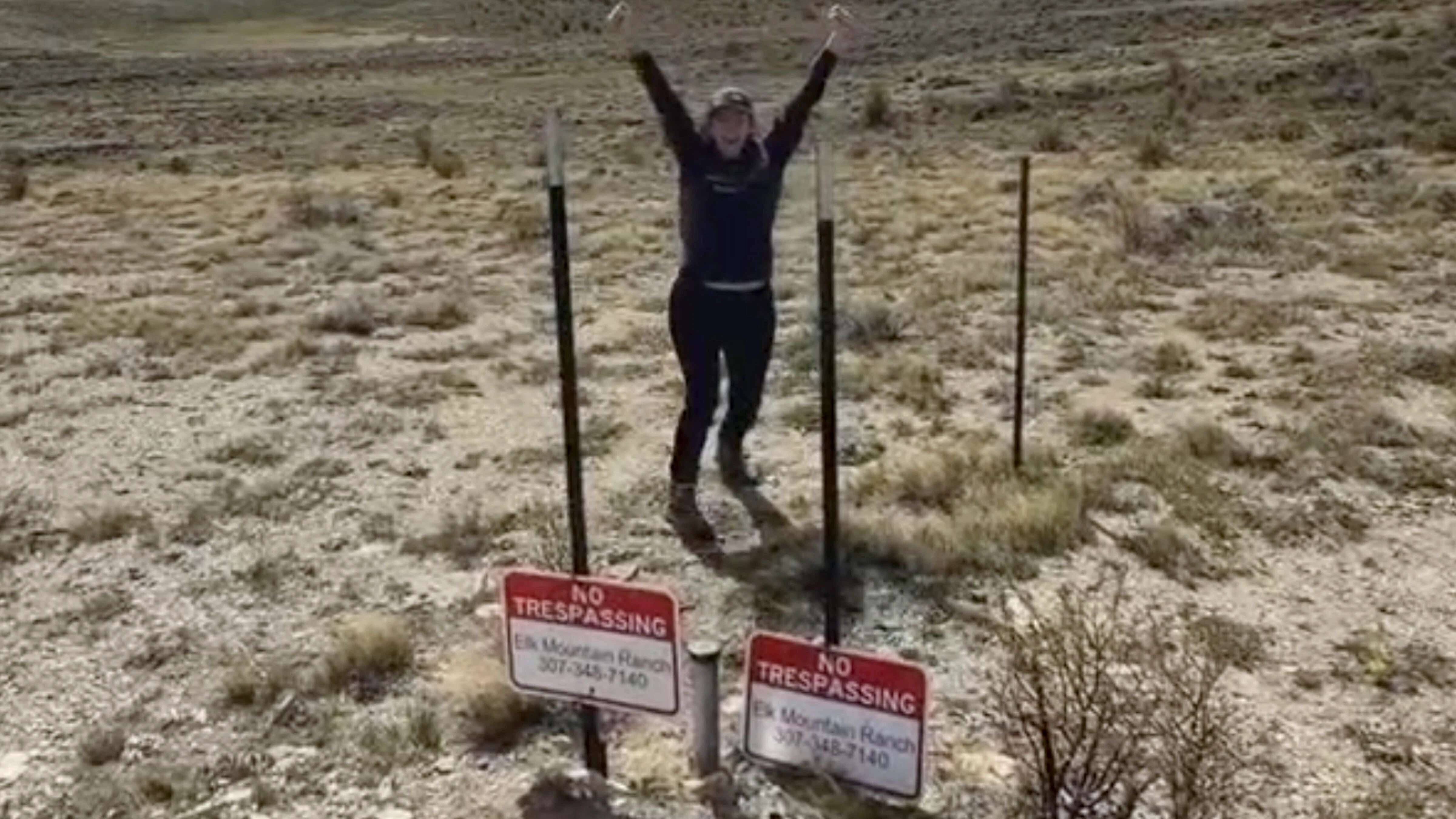 Wyoming state Rep. Karlee Provenza and a Montana legislator posted video corner-crossing at the Carbon County spot that started a yearslong legal war. Corner-crossing was affirmed legal in Wyoming last year, but it’s illegal in Montana.