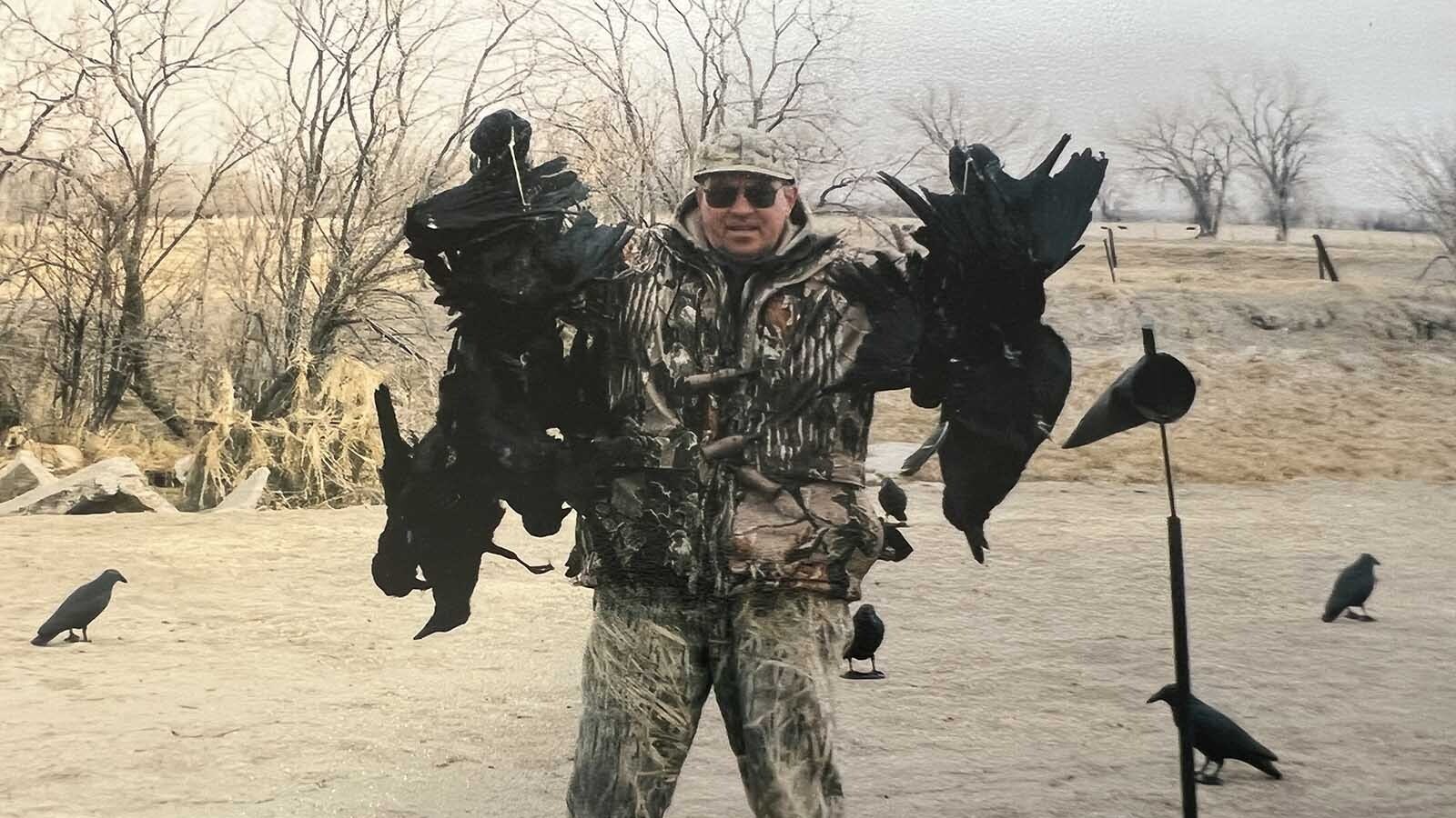 Dan Kinneman of Riverton has been hunting crows since he was 14. He’s says crows are harder to hunt than ducks and geese, because they’re smarter.