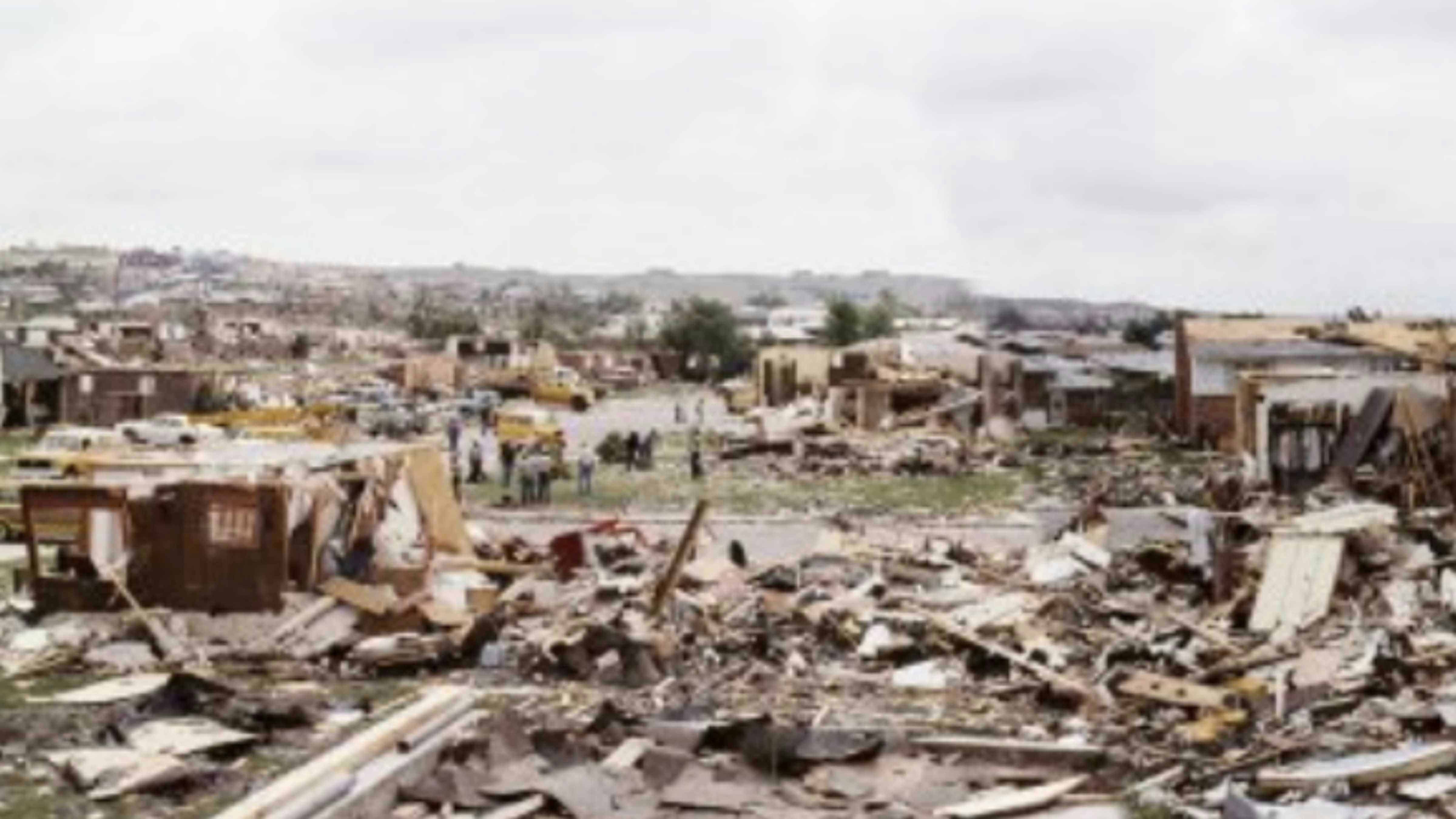 Cheyenne tornado damage. July 16, 1979