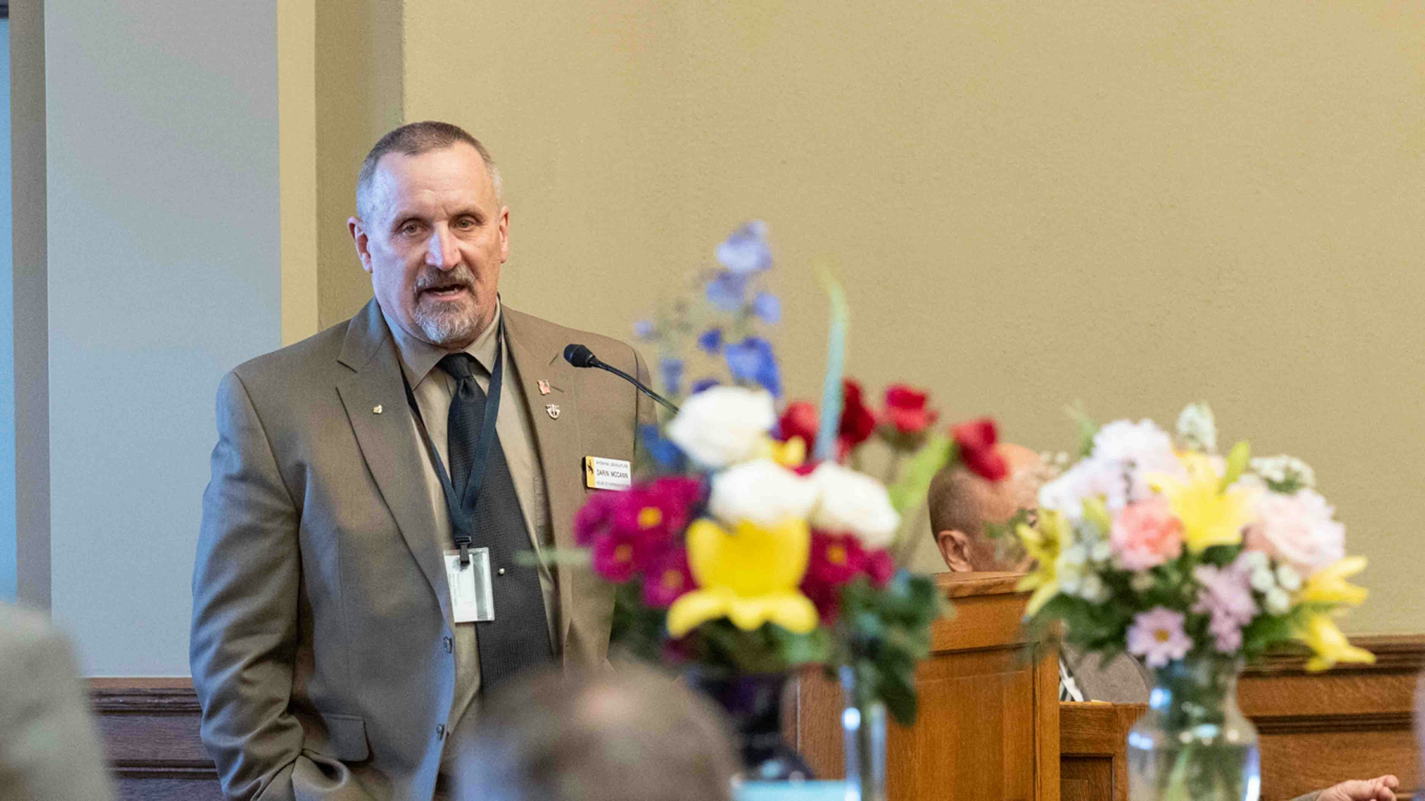 Rep. Darin McCann on Thursday said, "“Since you’re all talking about me, I welcome this. The optics is bad, I agree absolutely. But I did nothing wrong — I did not accept any bribe or anything like that.”